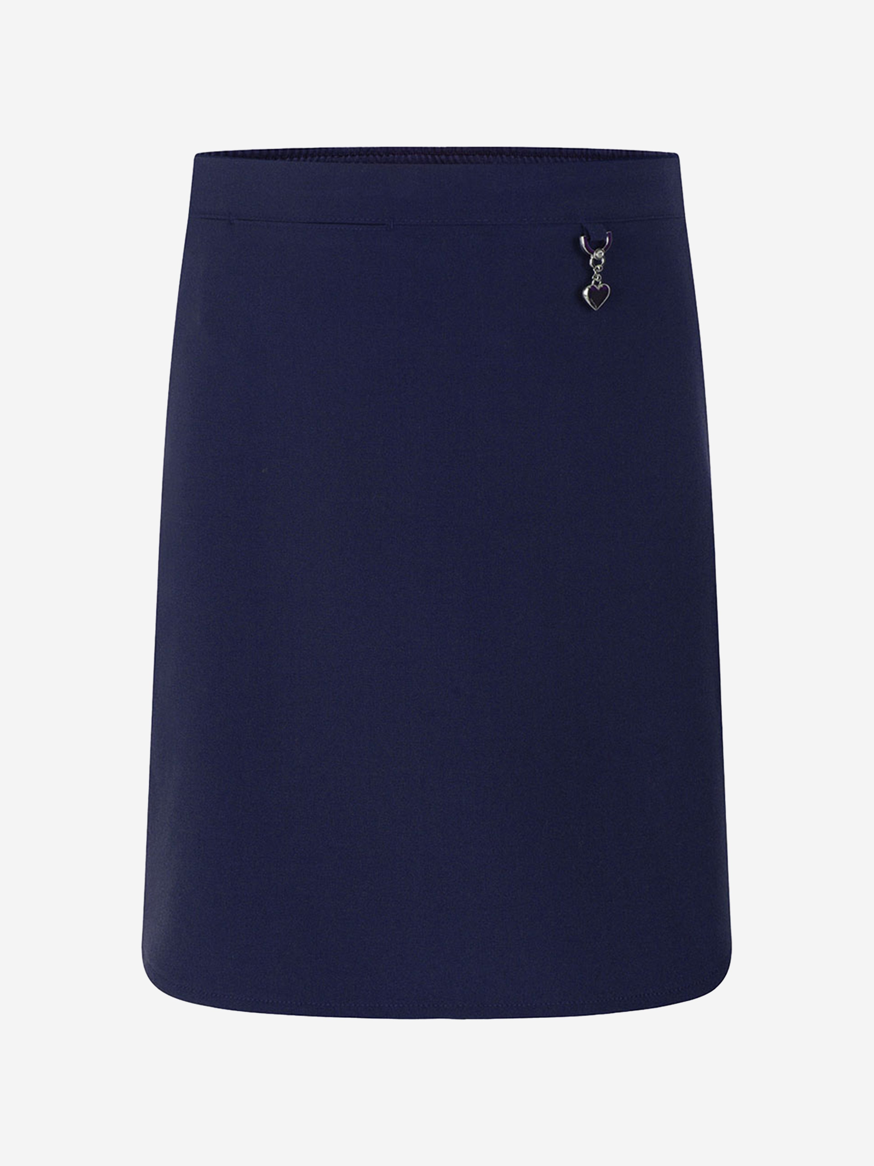 Zeco Girls School Lycra Heart Skirt in Navy Cheap Sale View
