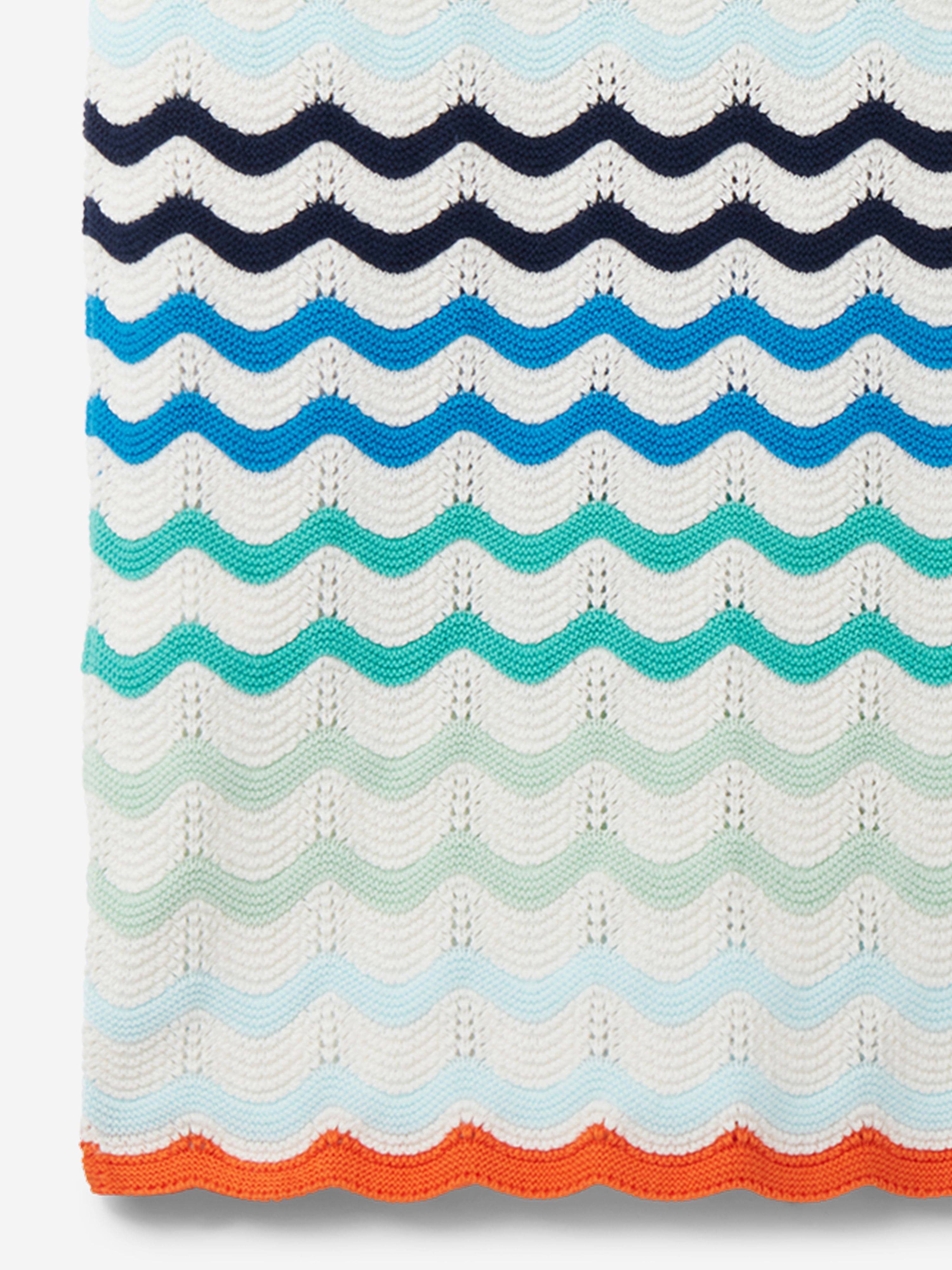 Girls Wavy Crochet Dress in Blue Cheap Sale 2025