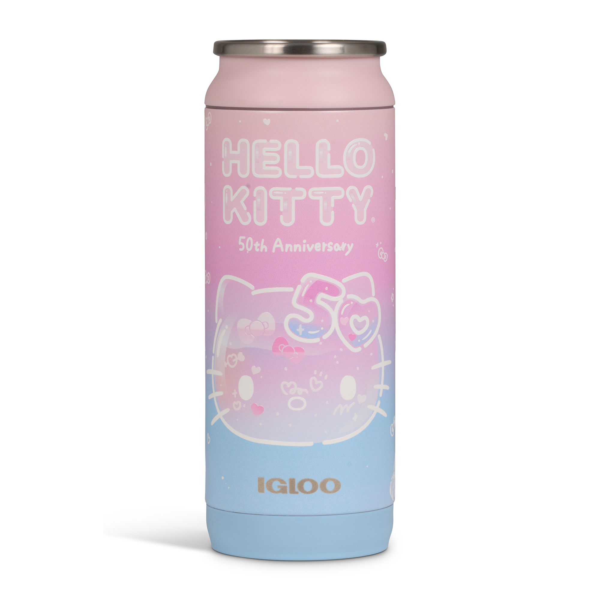 Hello Kitty x Igloo 50th Anniversary 16oz Stainless Steel Can 2025 Unisex