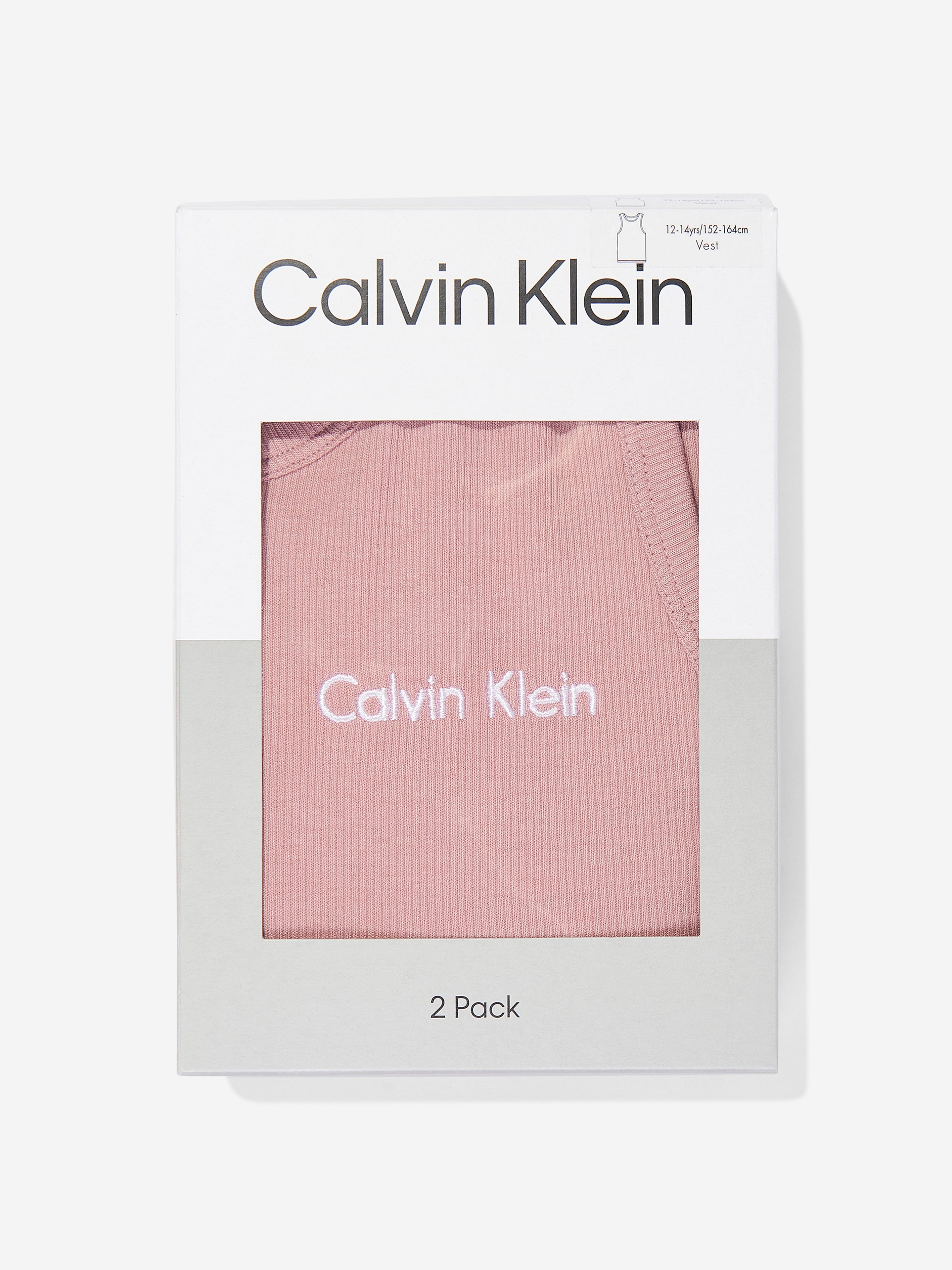 Calvin Klein Girls 2 Pack Vest Set in Pink Pick A Best Cheap Pice