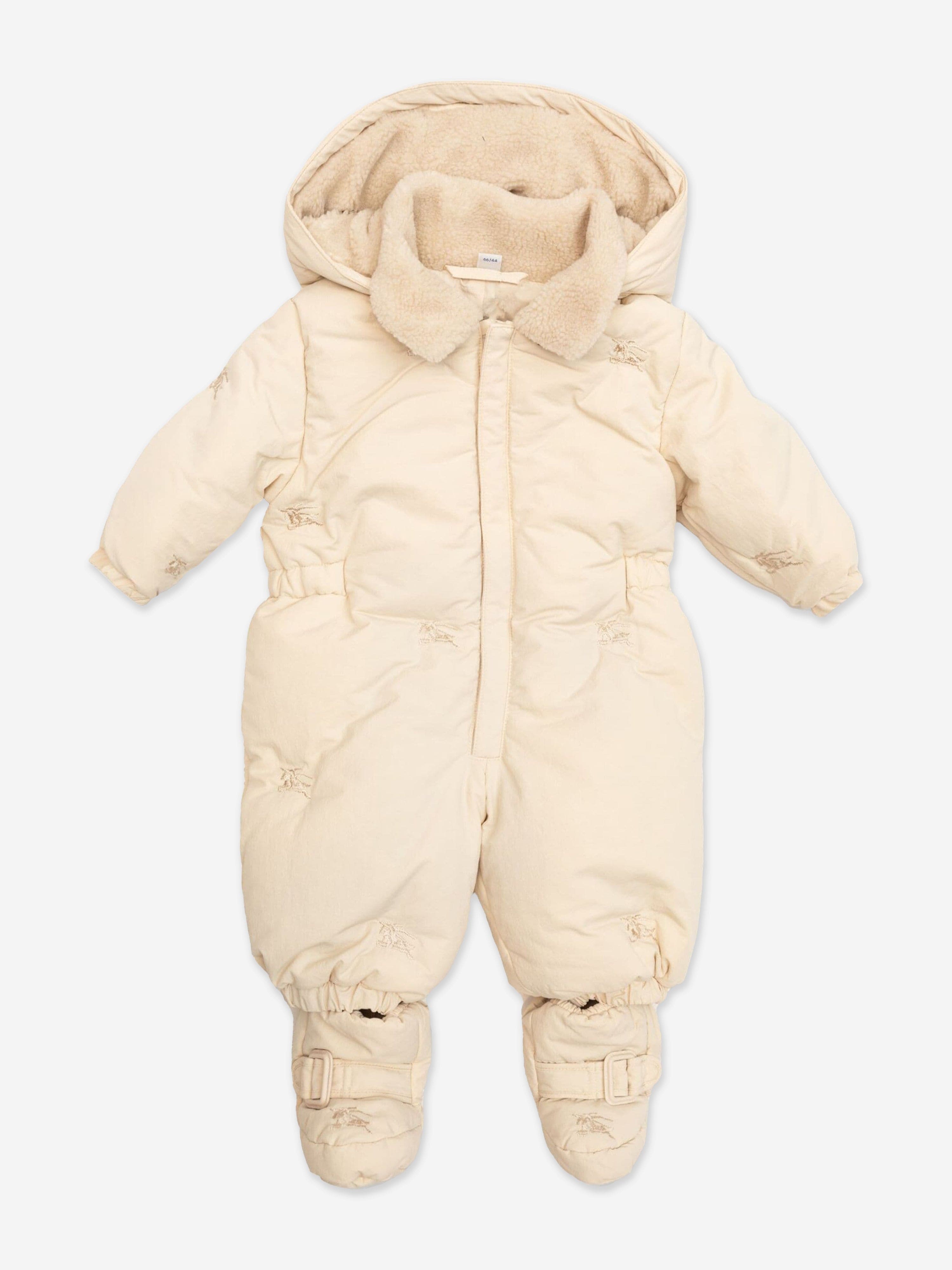 Burberry Baby Ariel Snowsuit in Ivory Buy Cheap Release Dates