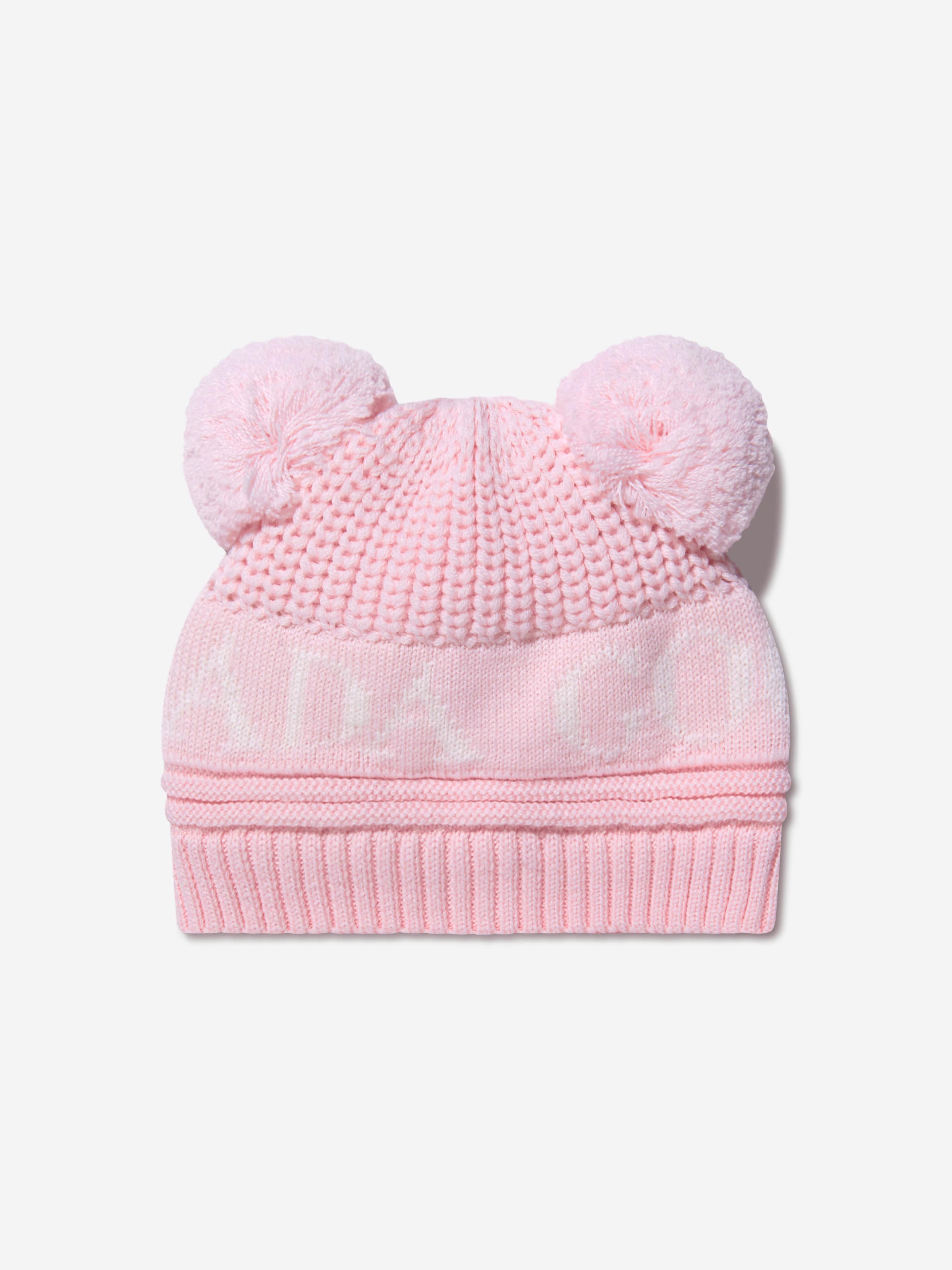 Canada Goose Baby Girls Double Pom Pom Hat in Pink Sast Cheap Pice