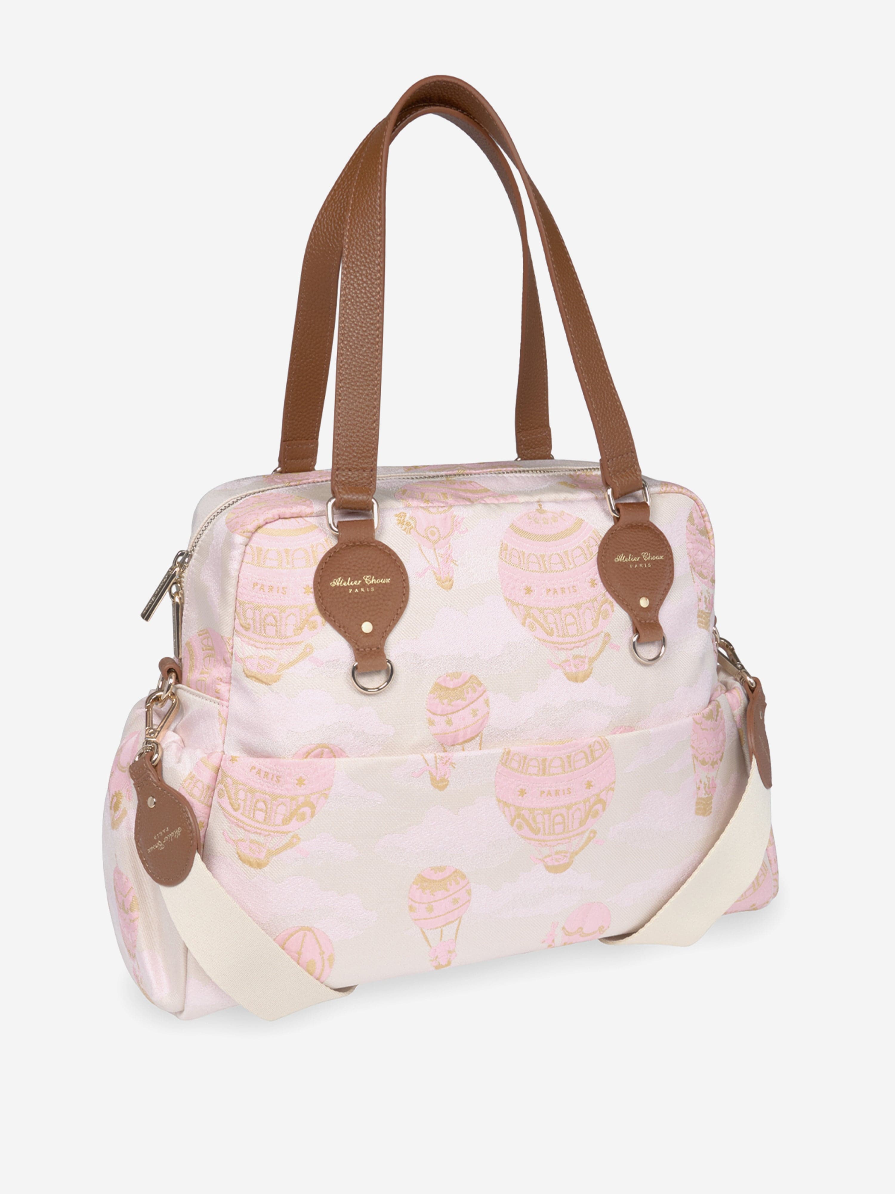 Atelier Choux Baby Hot Air Balloons Changing Bag in Pink (38cm) Outlet Newest