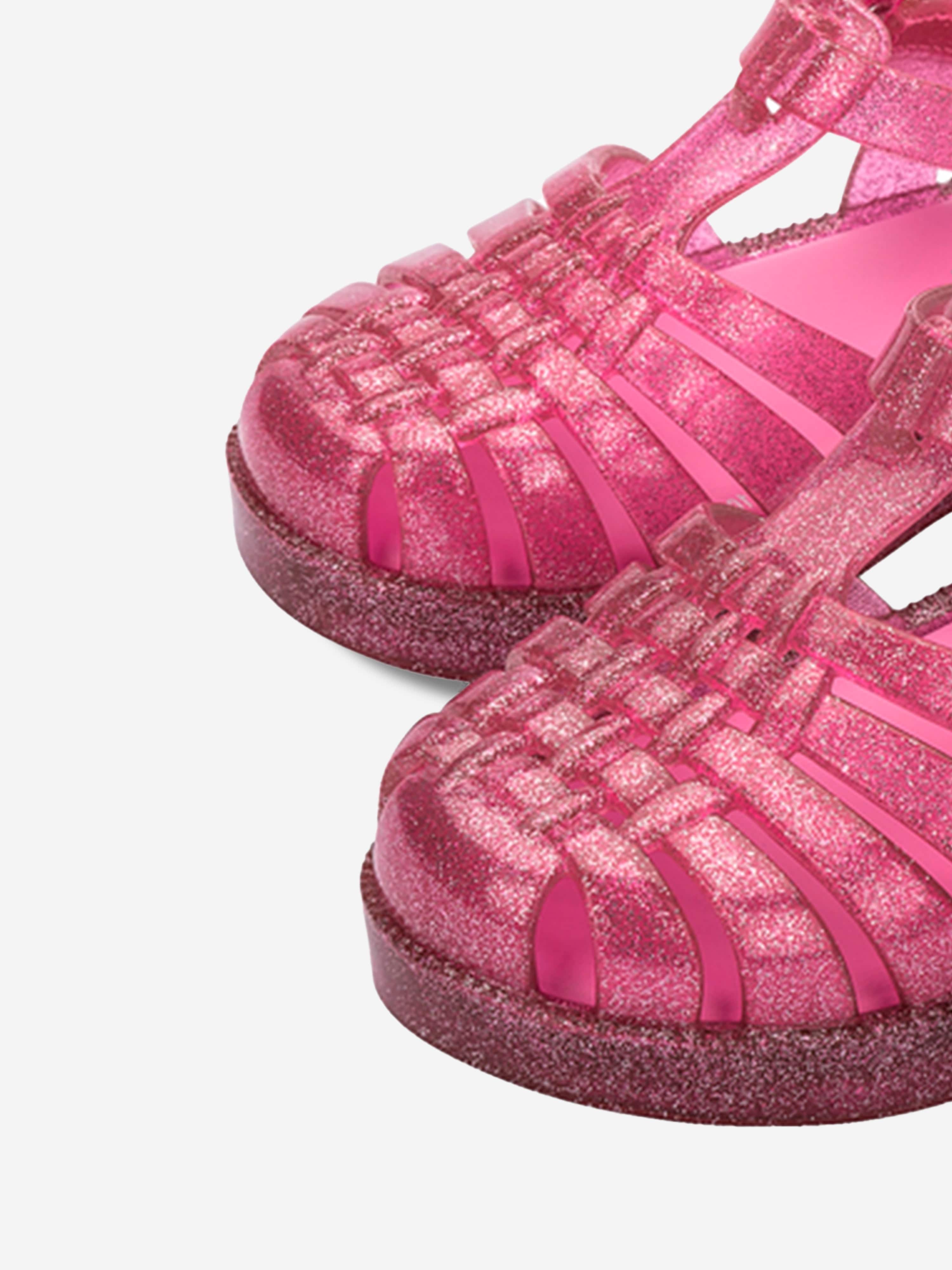 Mini Melissa Girls Possession Shiny Glitter Sandals in Pink Buy Cheap Wholesale Pice