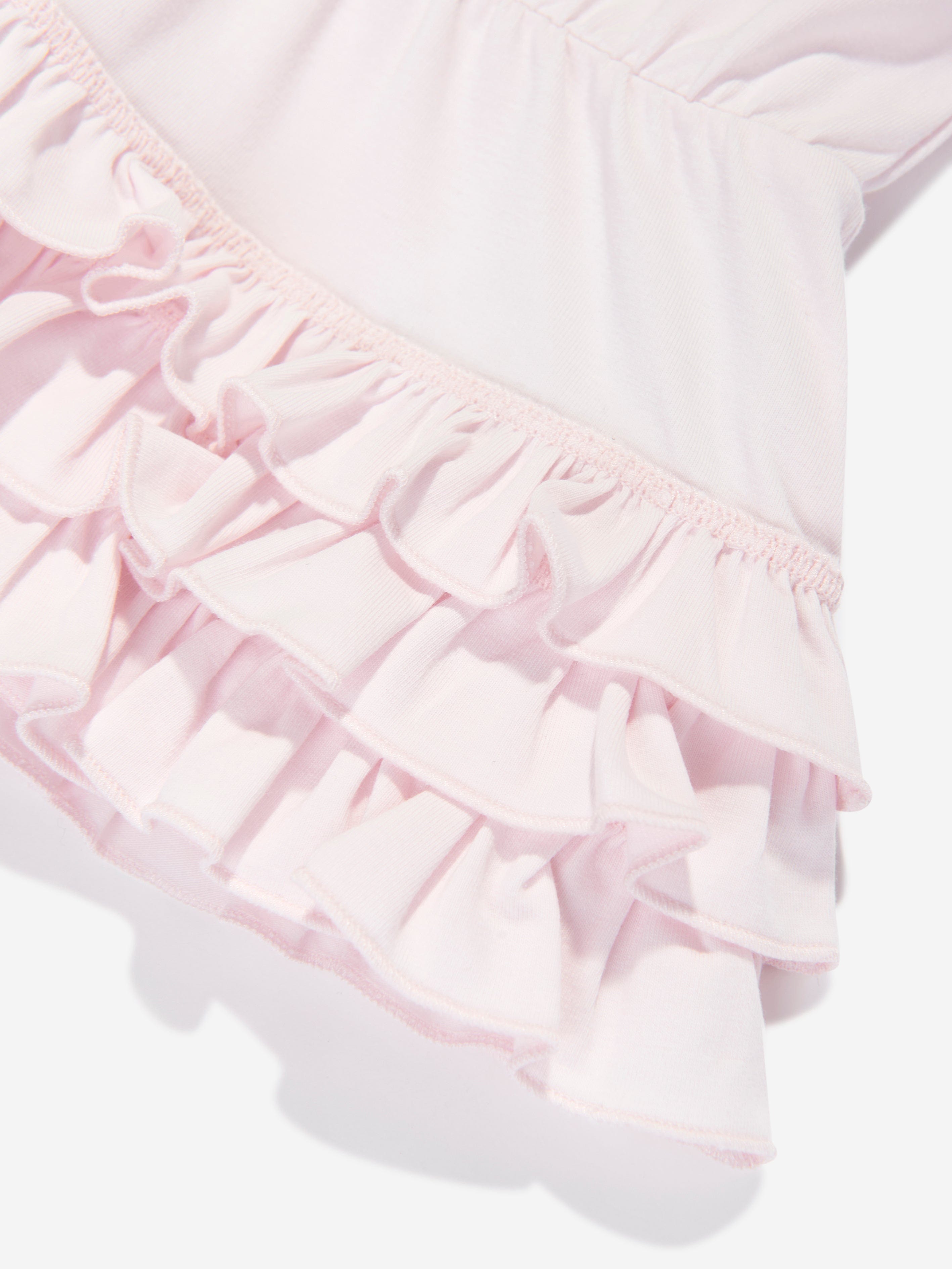 Moncler Enfant Baby Girls Frilly T-Shirt Dress in Pink Discount Latest Collections