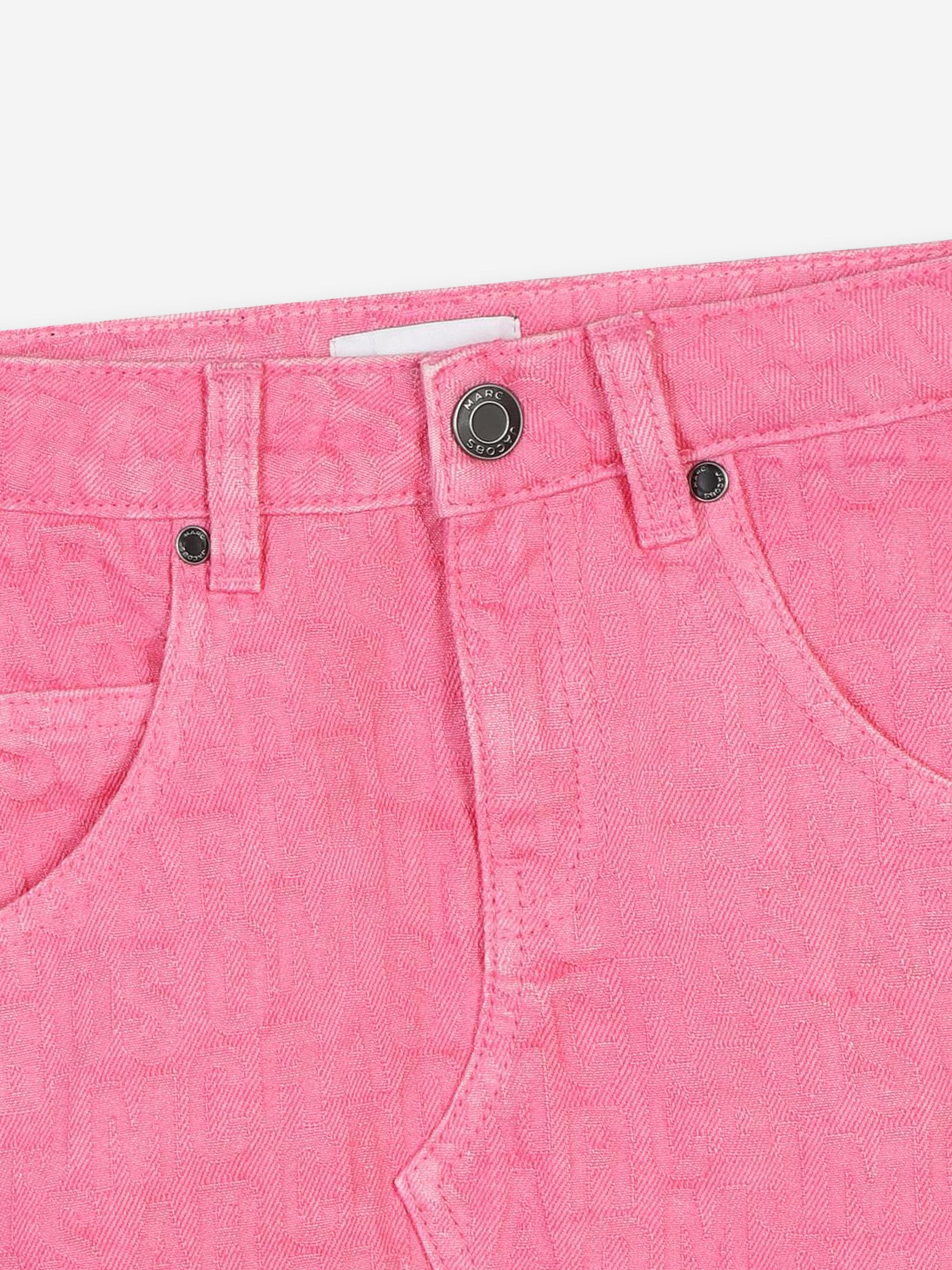 MARC JACOBS Girls Jacquard Logo Skirt in Pink Quality From China Wholesale