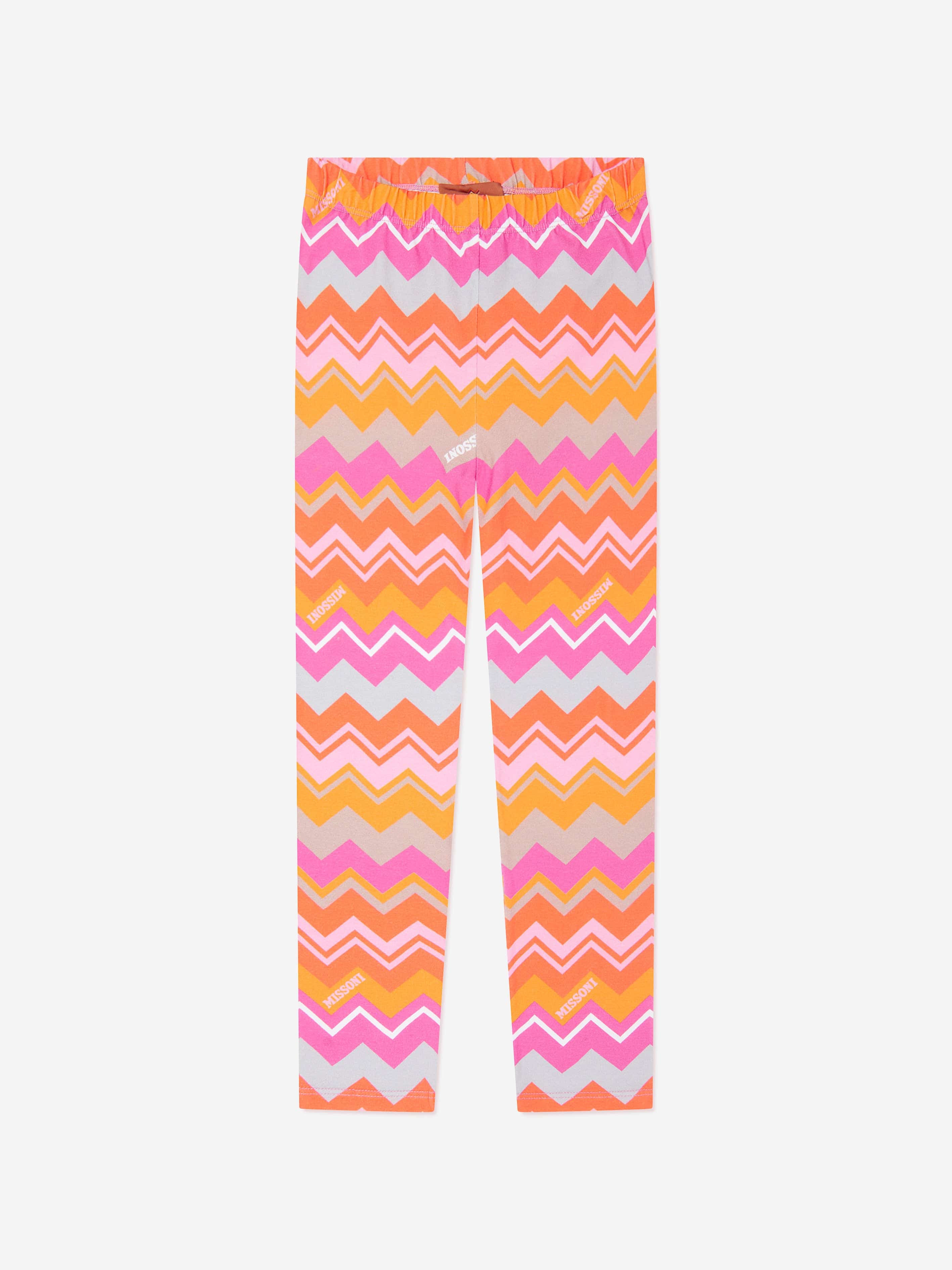 Missoni Girls Zigzag Leggings in Multicolour Discounts Sale Online