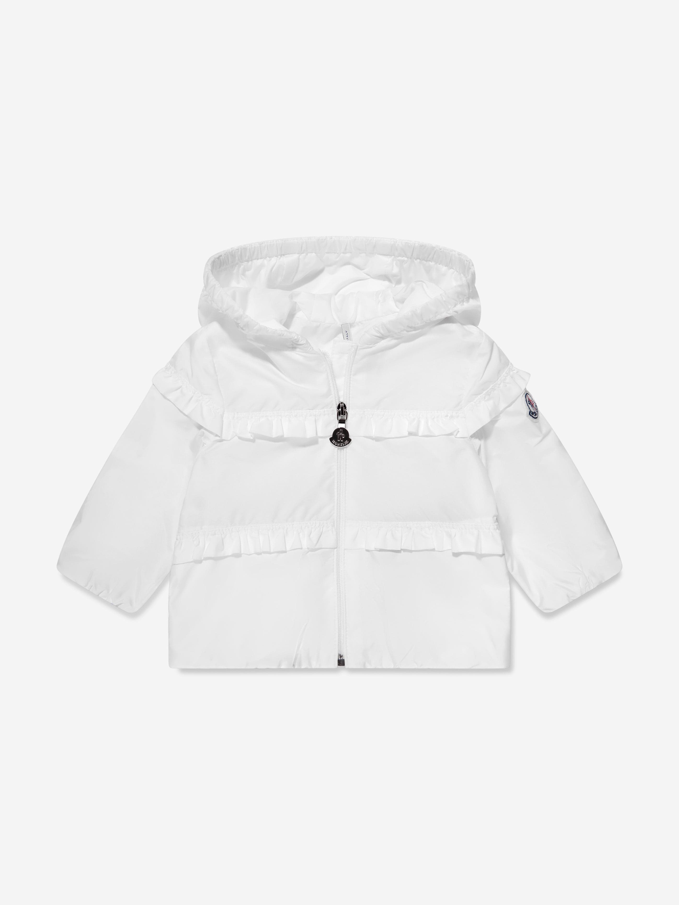 Moncler Enfant Baby Girls Hiti Jacket in White Release Dates Sale Online