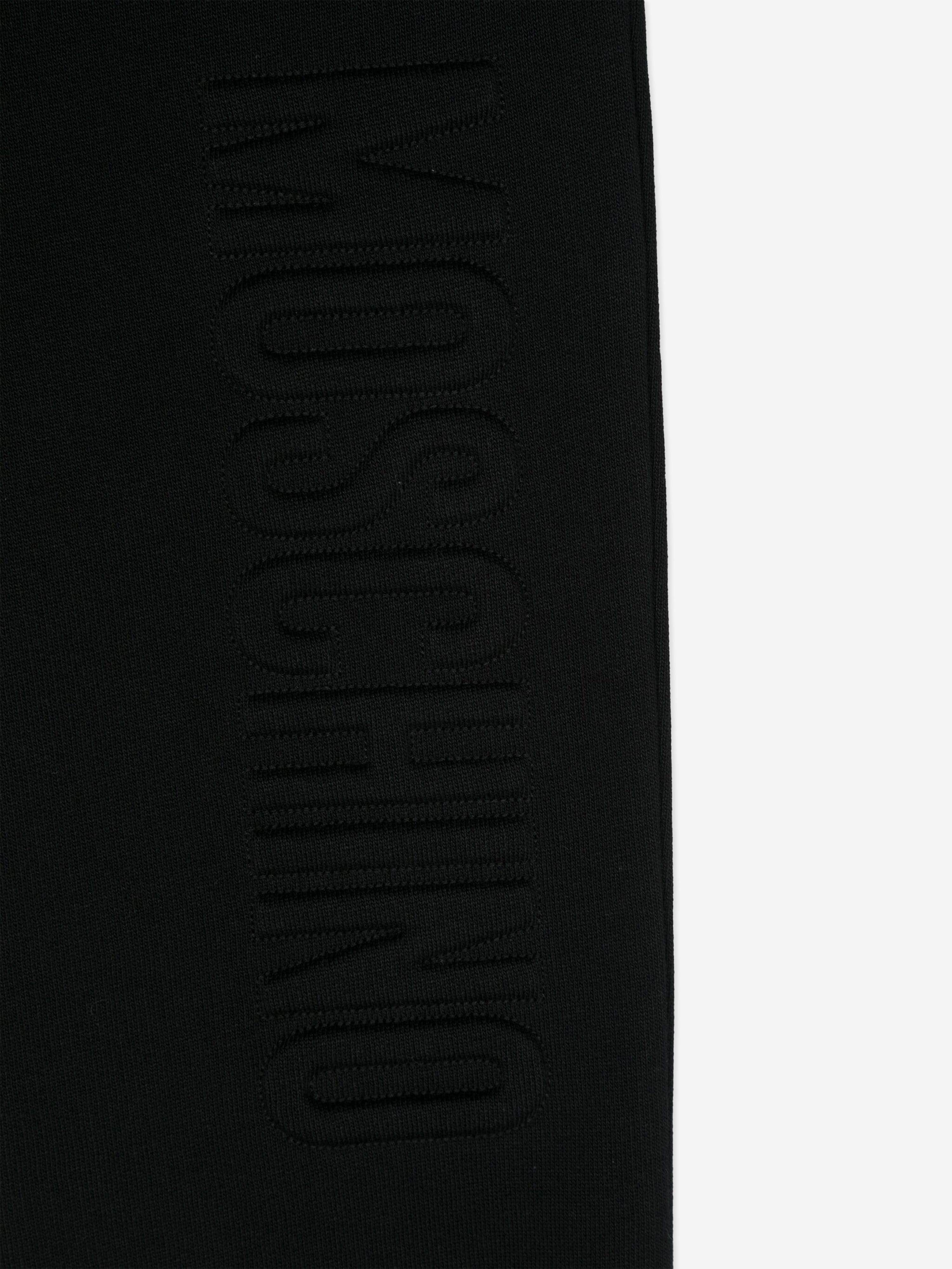 Moschino Kids Logo Joggers in Black Cheap Sale Supply