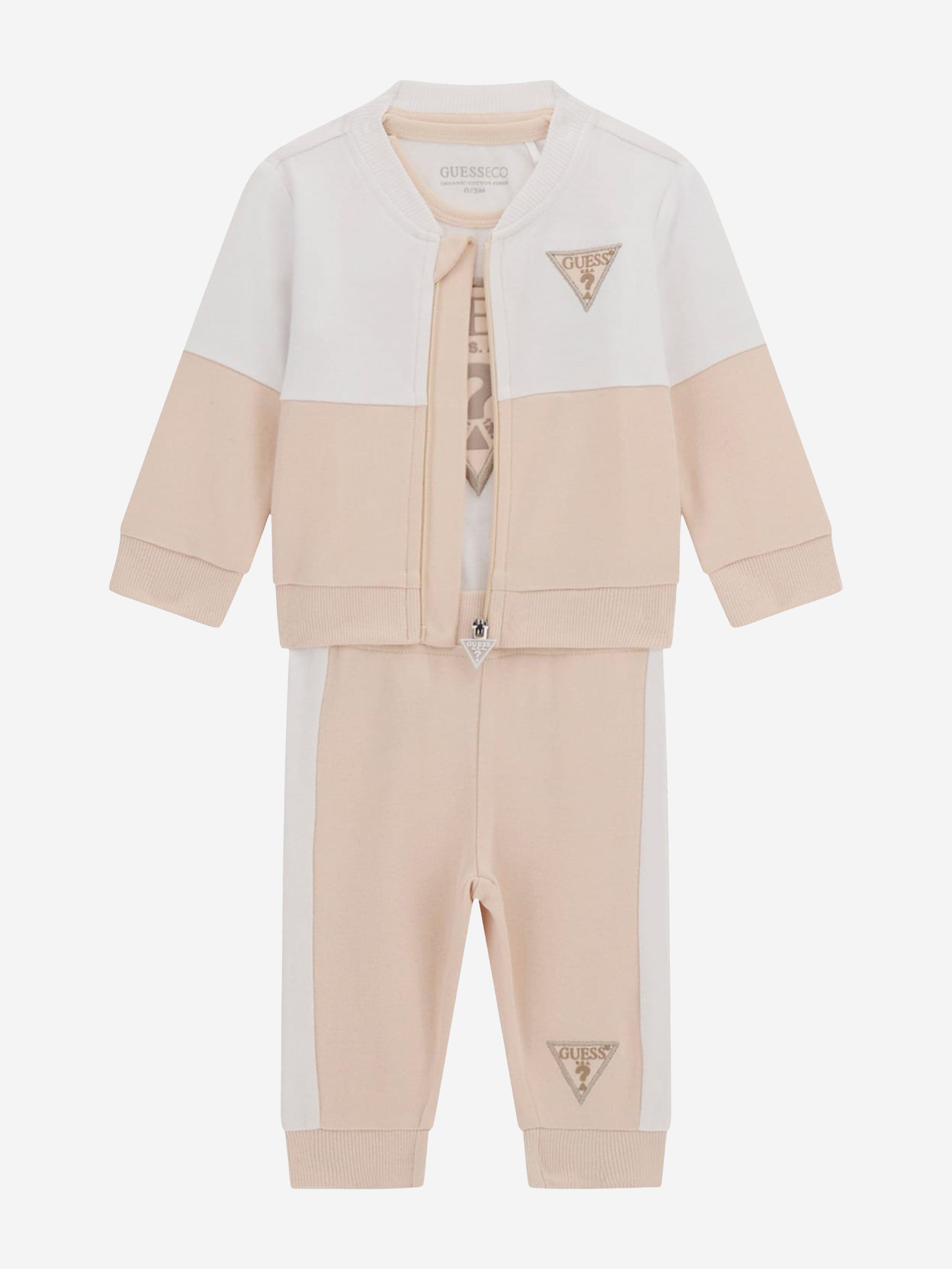 Baby 3 Piece Tracksuit Set in Beige Cheap Best Store To Get