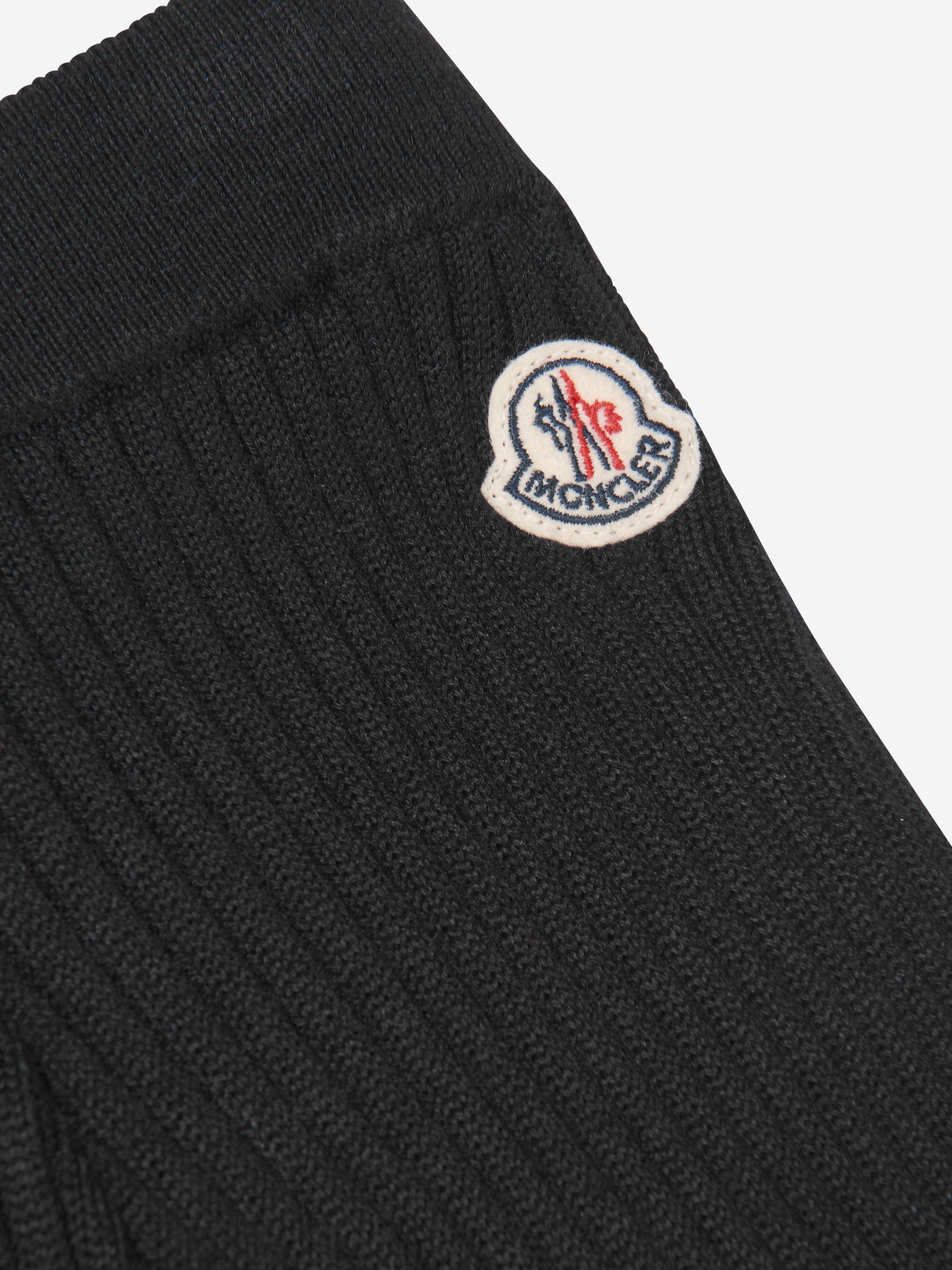 Moncler Enfant Girls Knitted Bottoms in Black Real For Sale