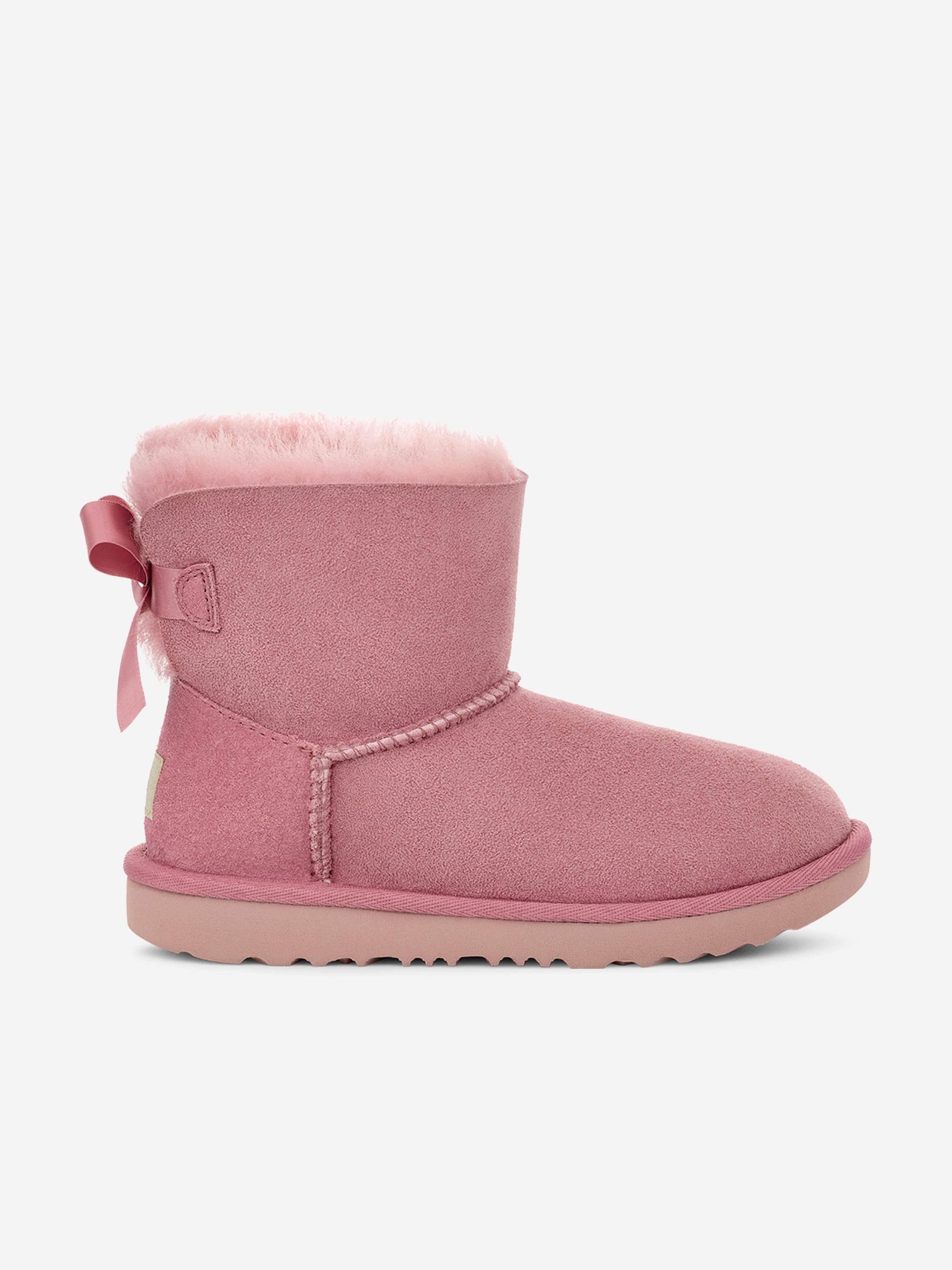UGG Girls Mini Bailey Bow II Boots in Pink Cheap Pice Cost
