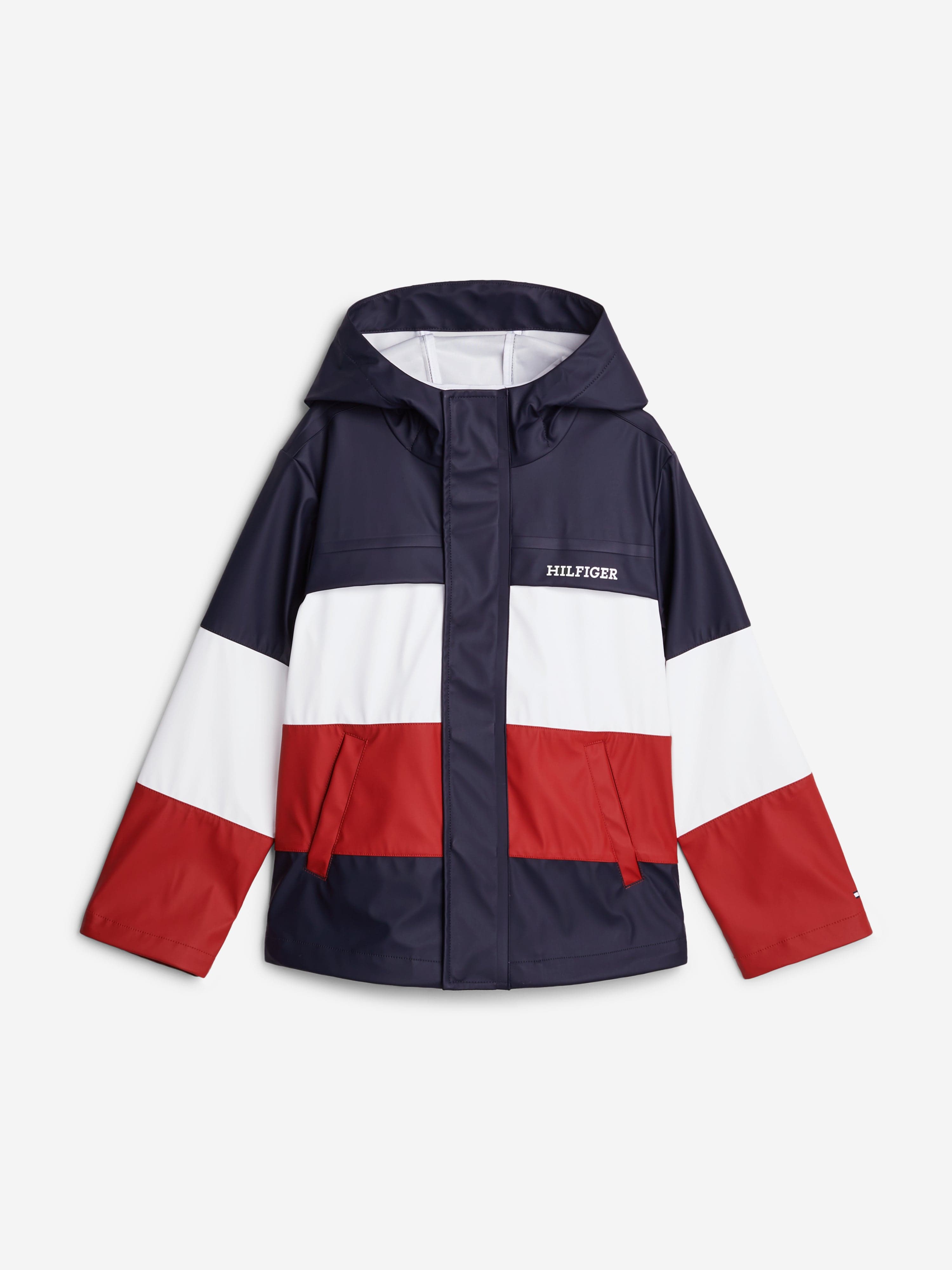 Tommy Hilfiger Kids Colourblock Windbreaker in Multicolour Outlet Fashion Style