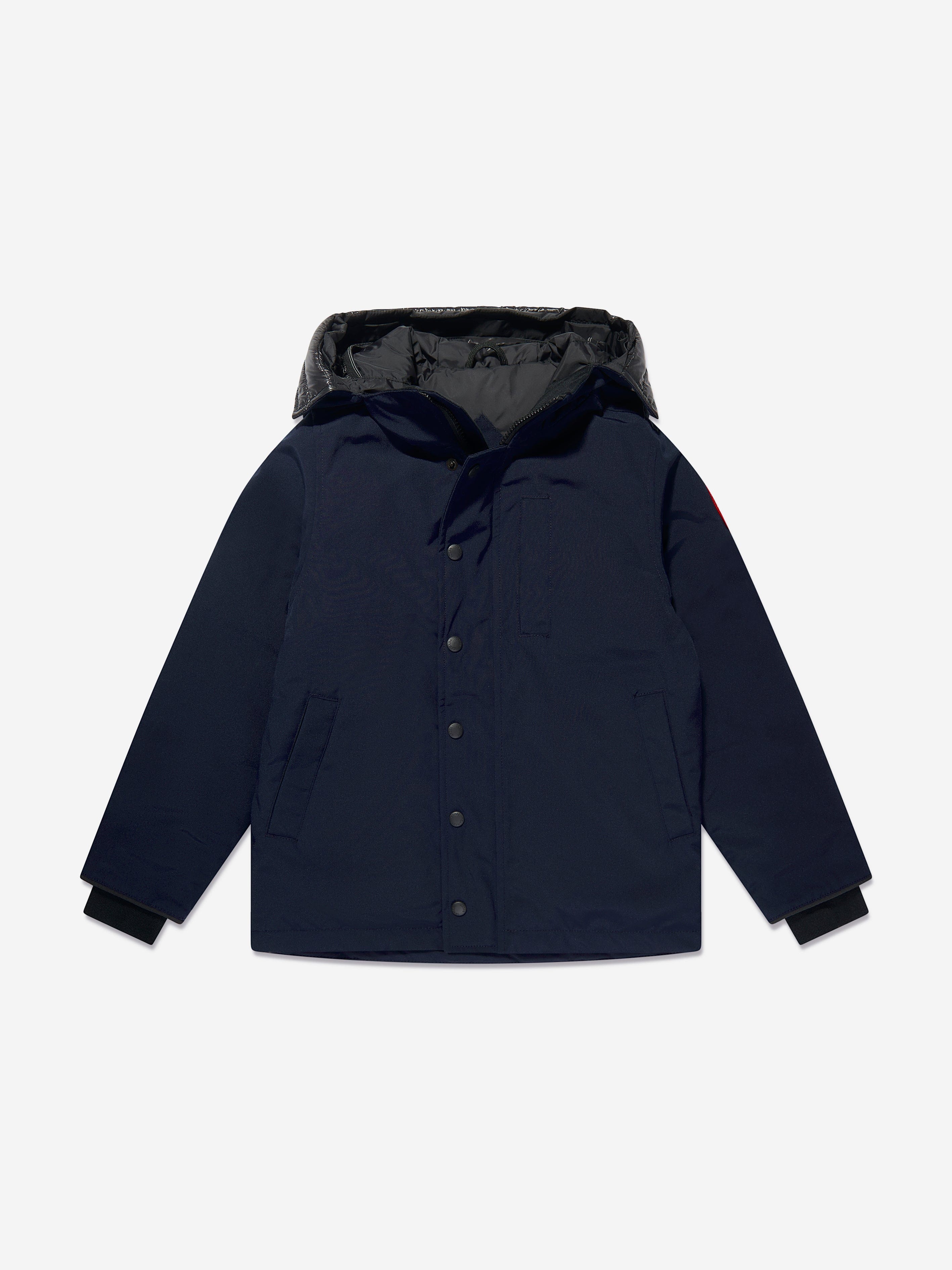 Canada Goose Kids Logan Parka in Navy Buy Online Cheap