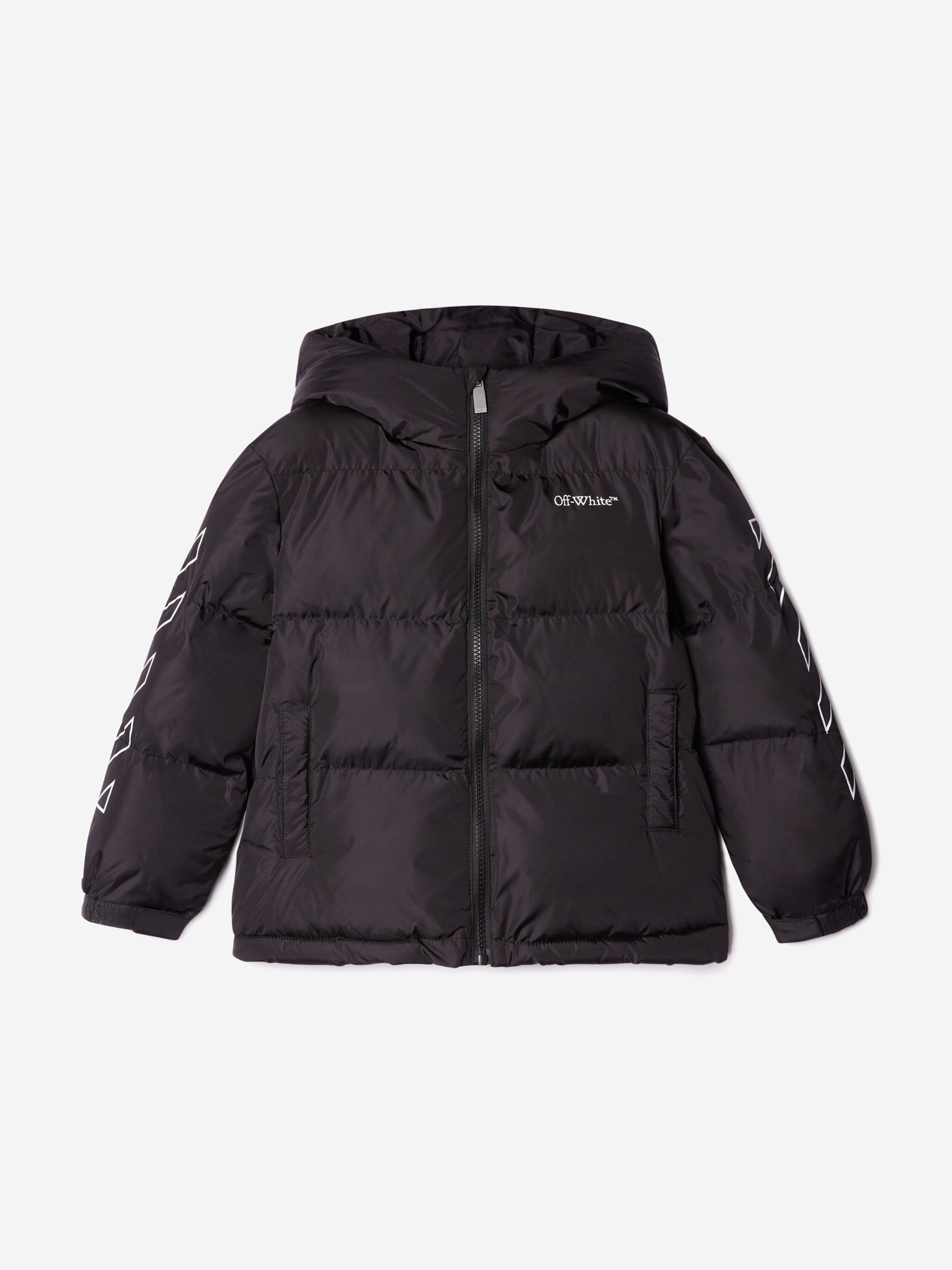 Off-White Kids Bookish Puffer Jacket in Black Clearance Exclusive
