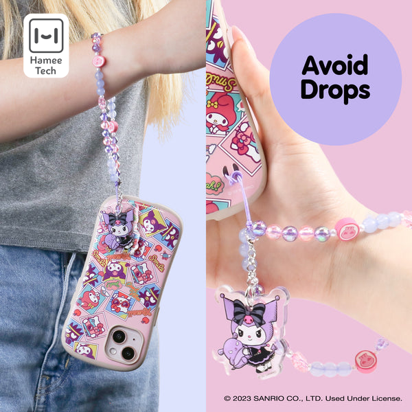 Kuromi - Lolita Version Beaded Charm Mobile Phone Wrist Strap Outlet Cheap Authentic