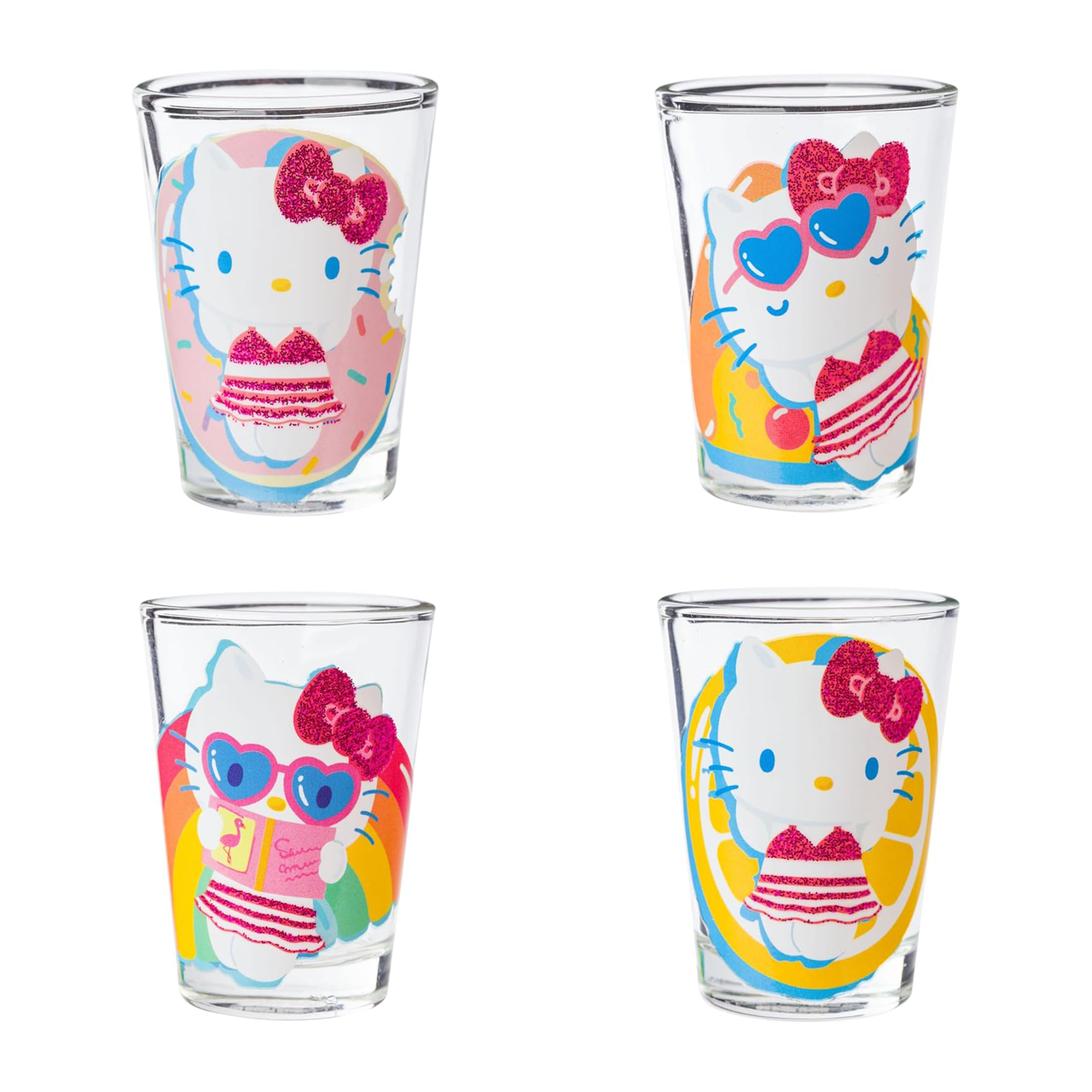 Hello Kitty Mini Glass 4-Piece Set (Pool Floatie) Latest
