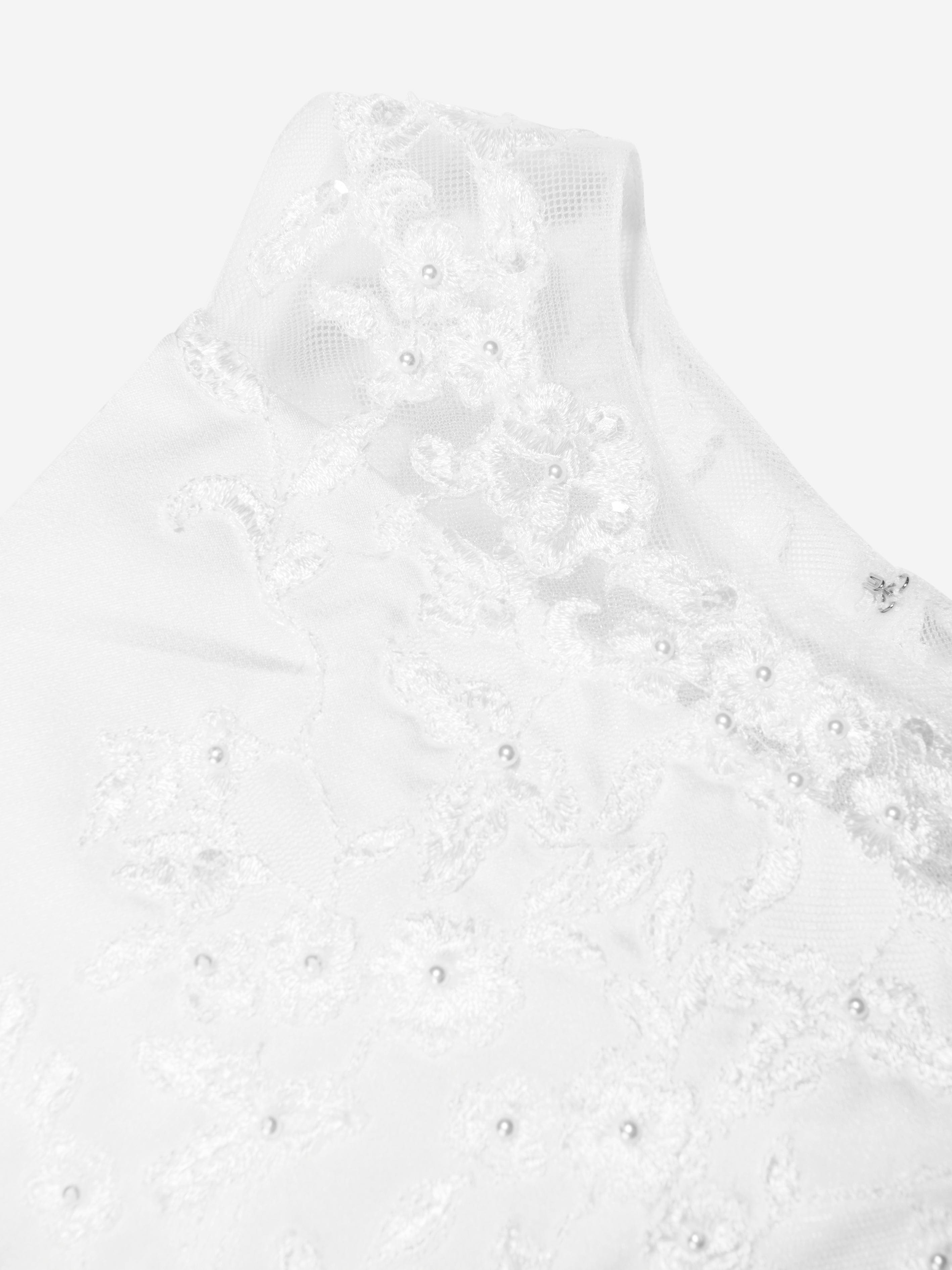 Sarah Louise Girls Ceremonial Ballerina Length Dress in White Online For Sale