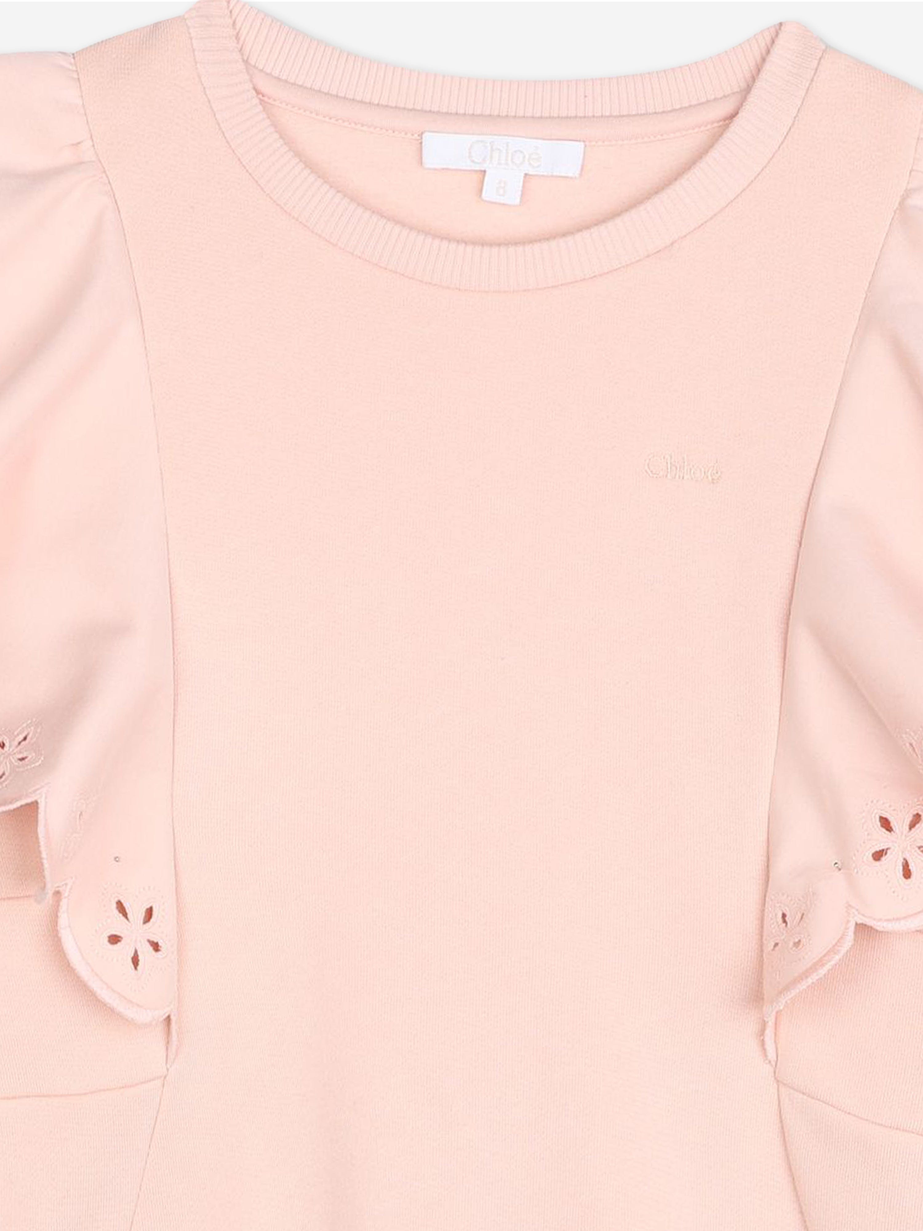 Chlo¨¦ Girls Ruffle Sweatshirt in Pink Find Great For Sale