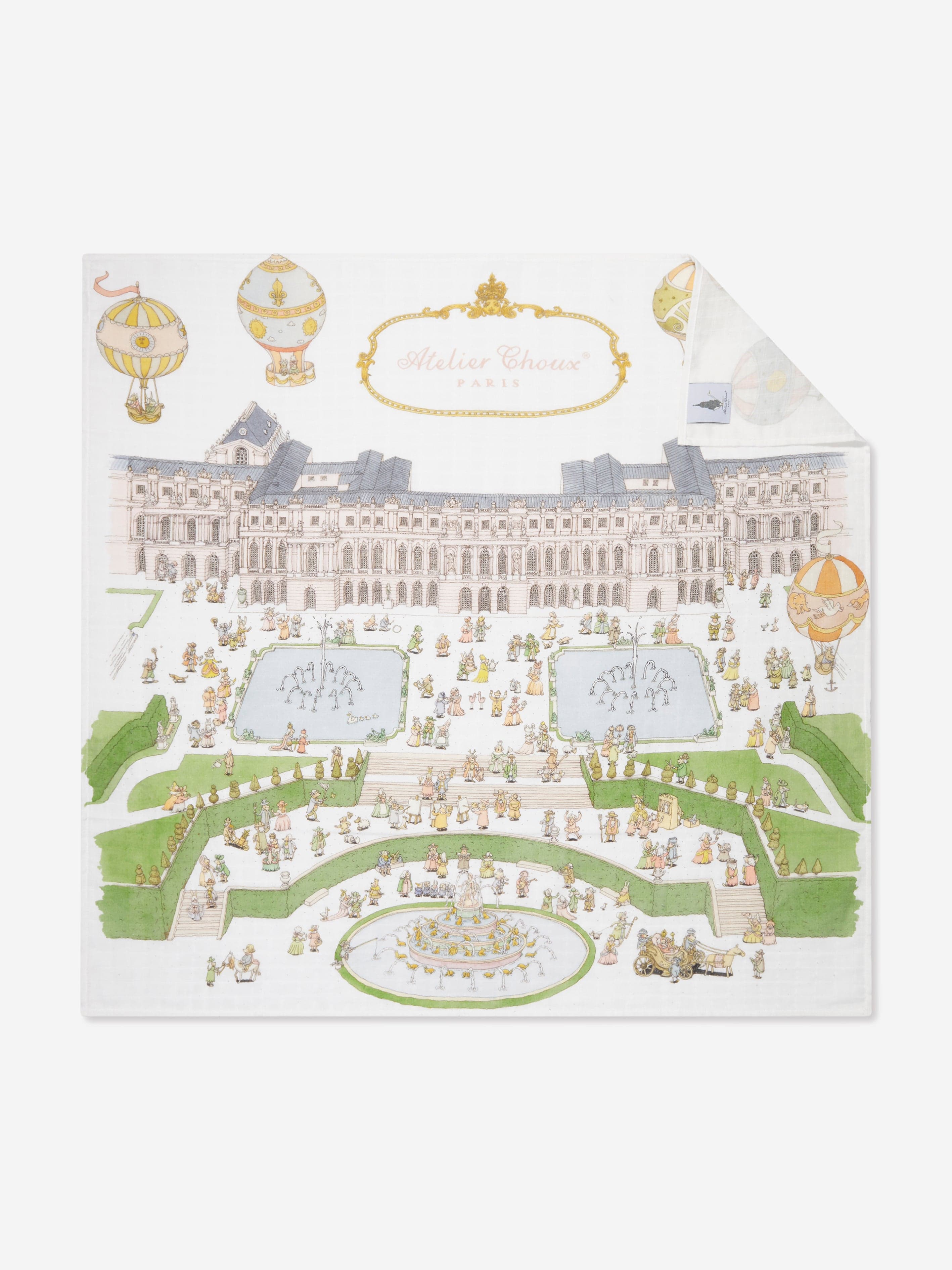 Atelier Choux Baby New Versailles Swaddle in White Discount Nicekicks