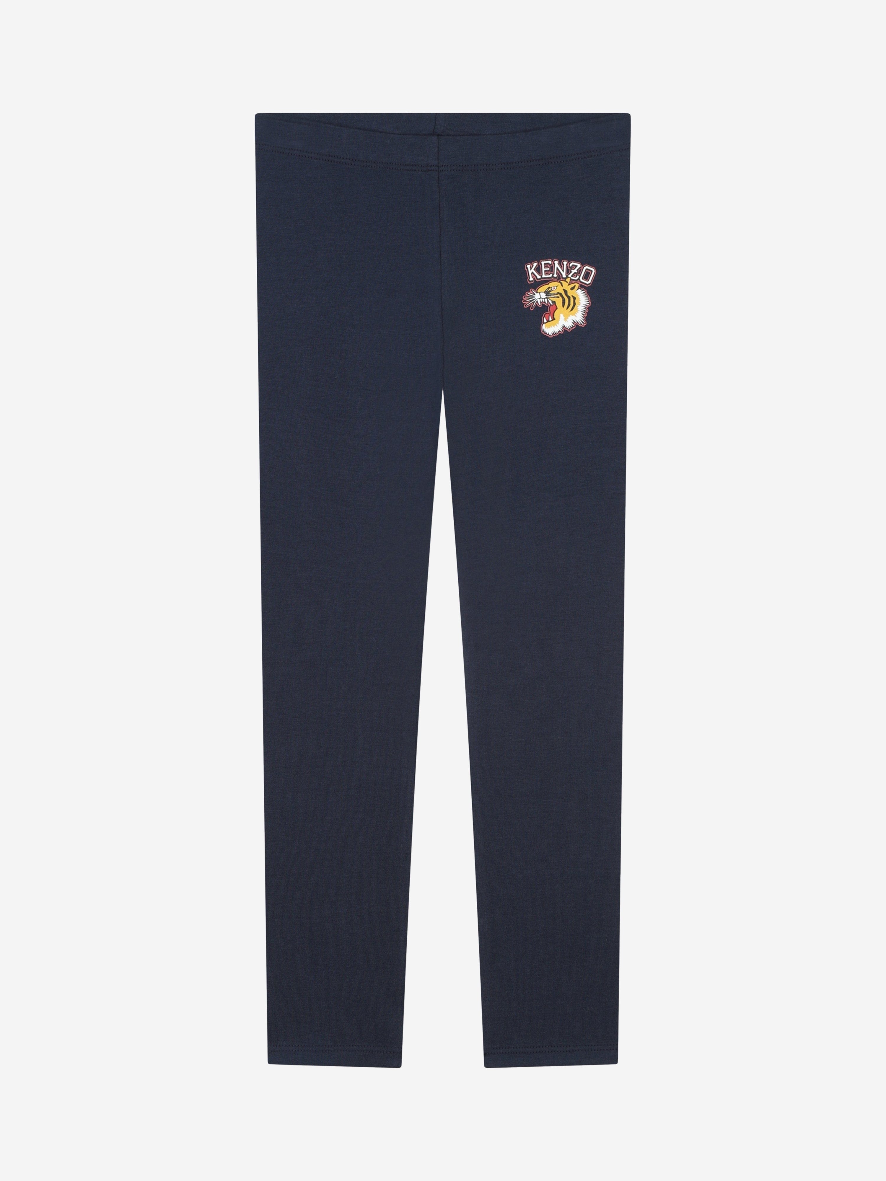 KENZO Girls Logo Leggings in Navy Outlet Free Shipping Authentic