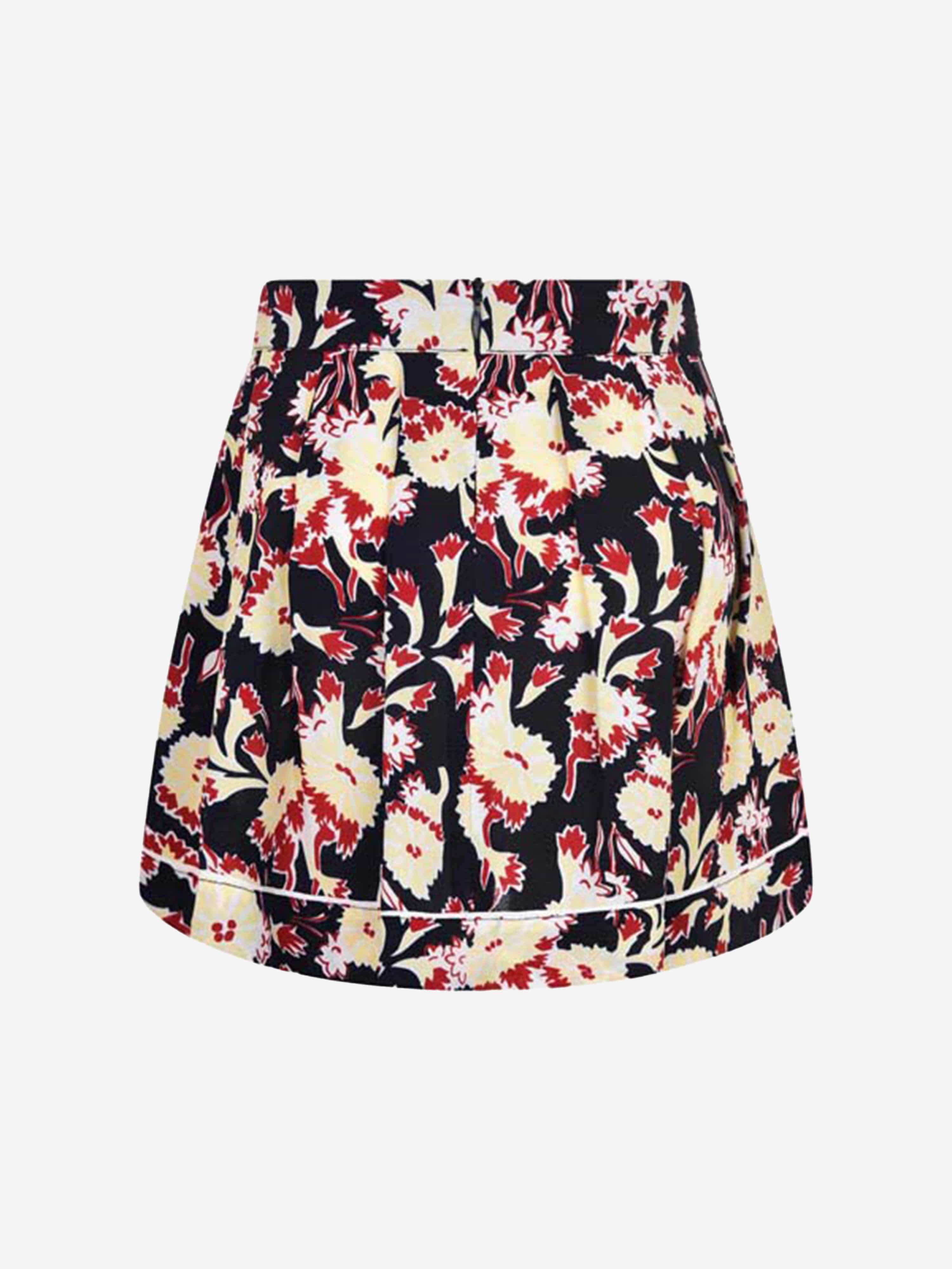 MARNI Girls & Yellow Floral Viscose Skirt Tumblr Online
