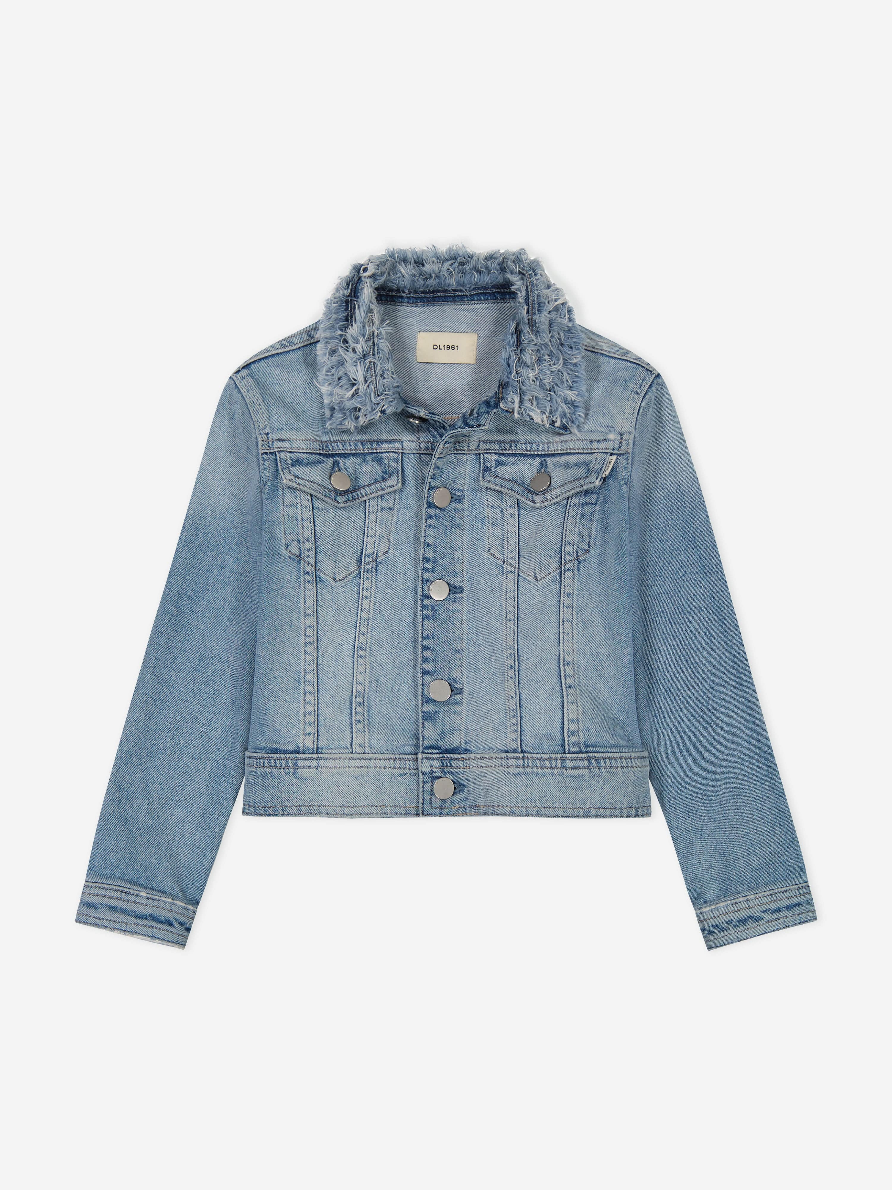 DL1961 Girls Manning Denim Jacket in Blue Buy Cheap Cost