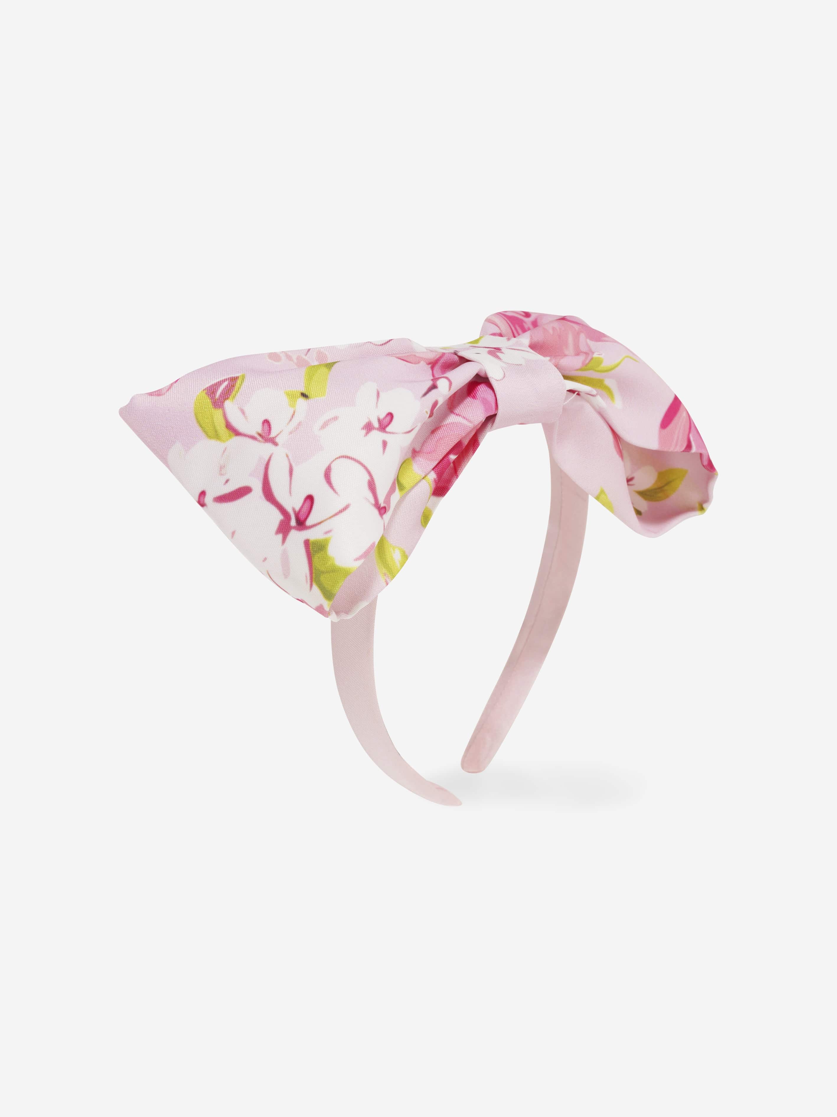 Mama Luma Girls Floral Bow Headband in Pink Wholesale Pice Cheap Online