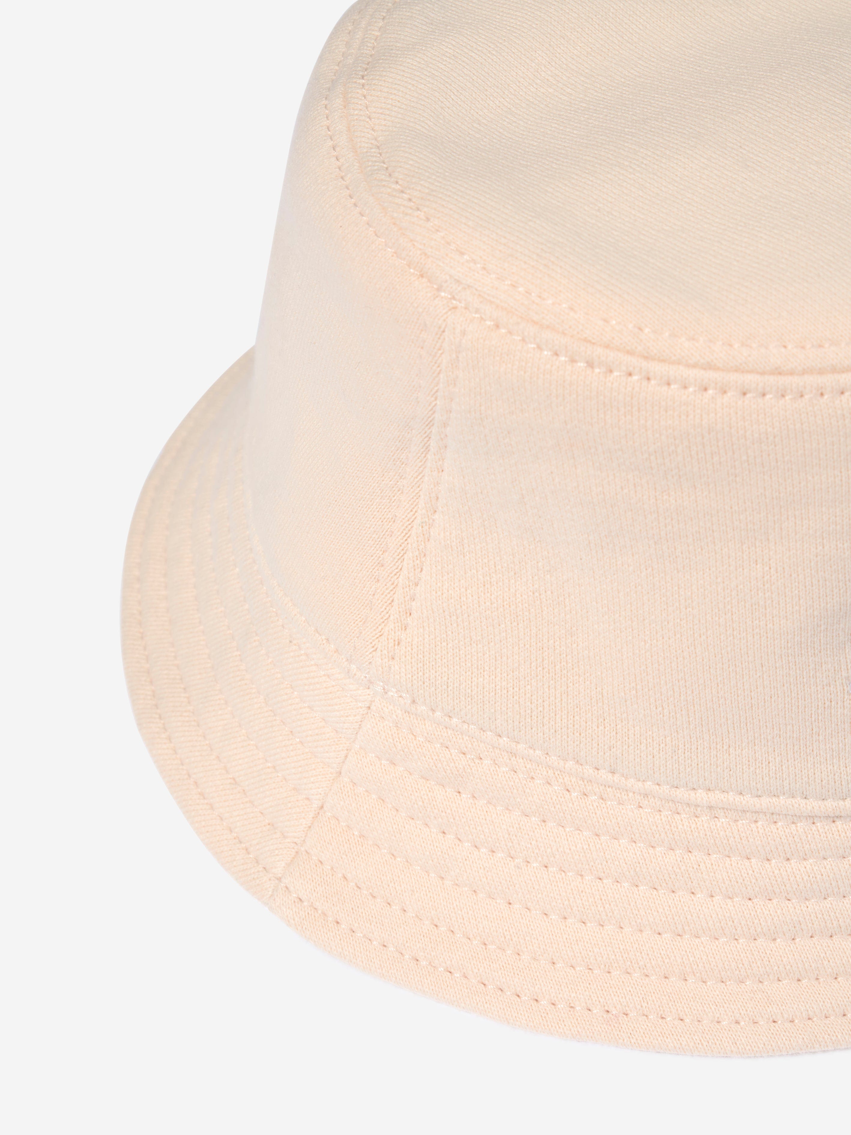 Moncler Enfant Girls Logo Bucket Hat in Ivory Cheap Sale Visit