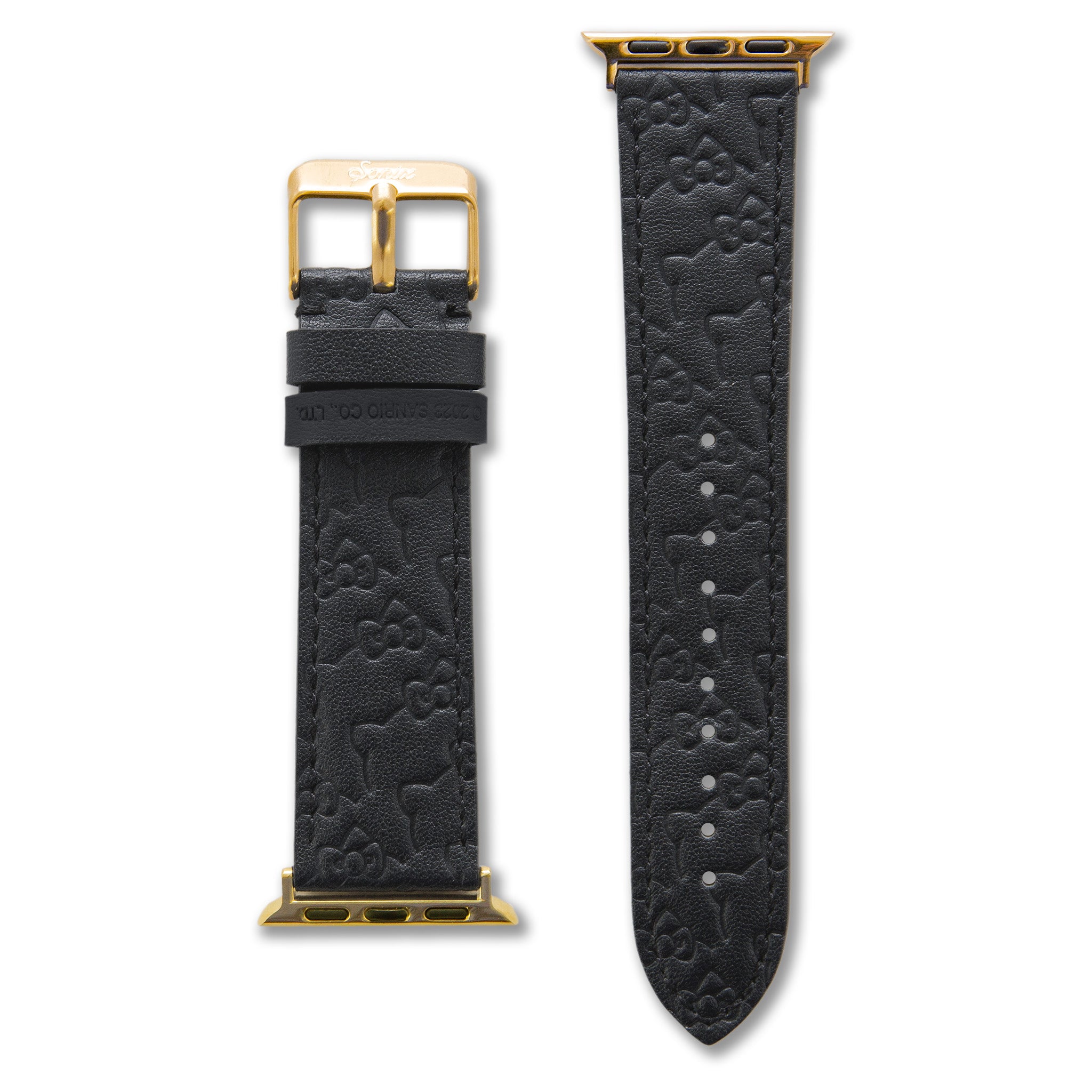 Hello Kitty x Sonix Classic Black Leather Watch Band Outlet Locations For Sale