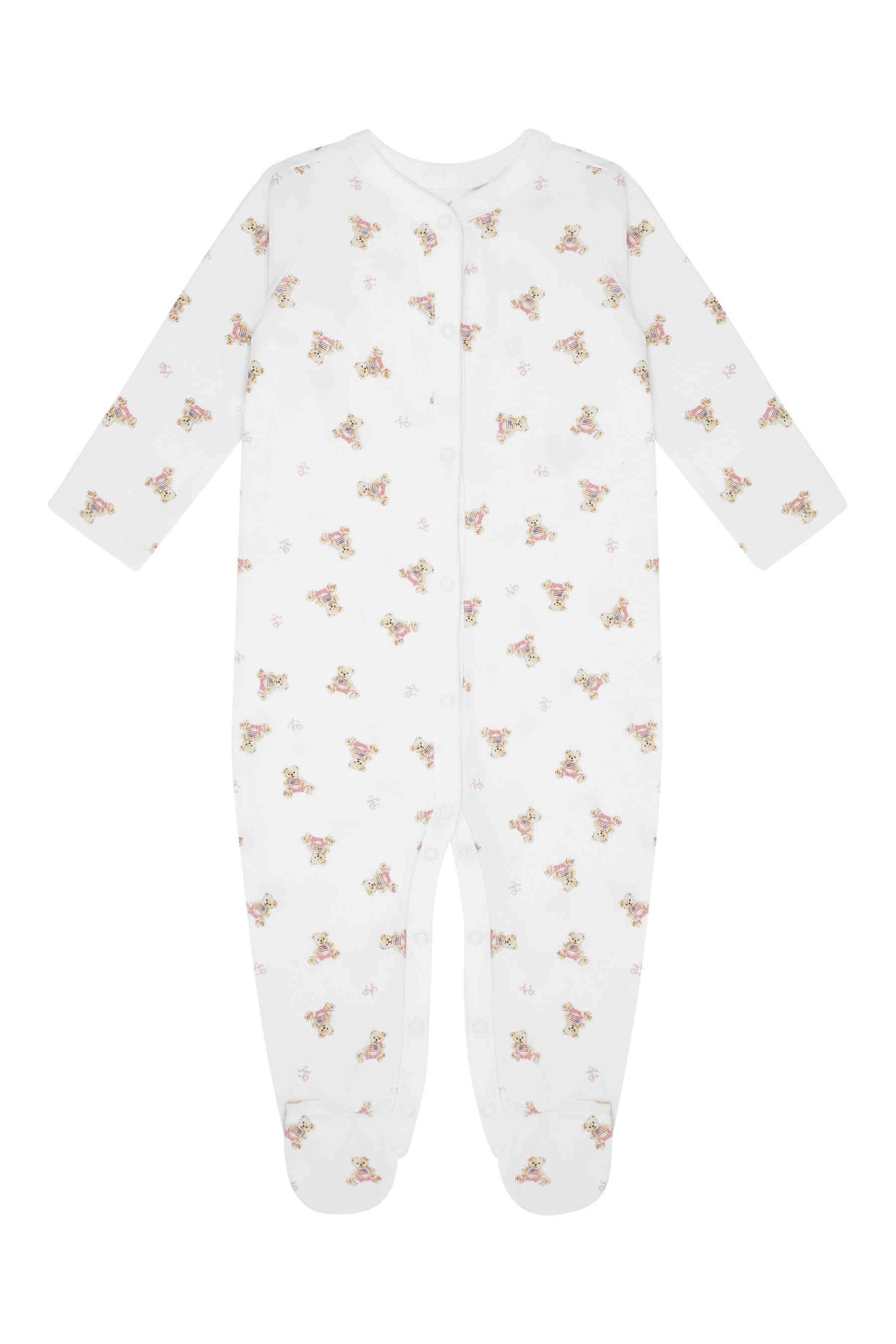 Ralph Lauren Baby Girls Bear Babygrow in White Buy Cheap Best Place