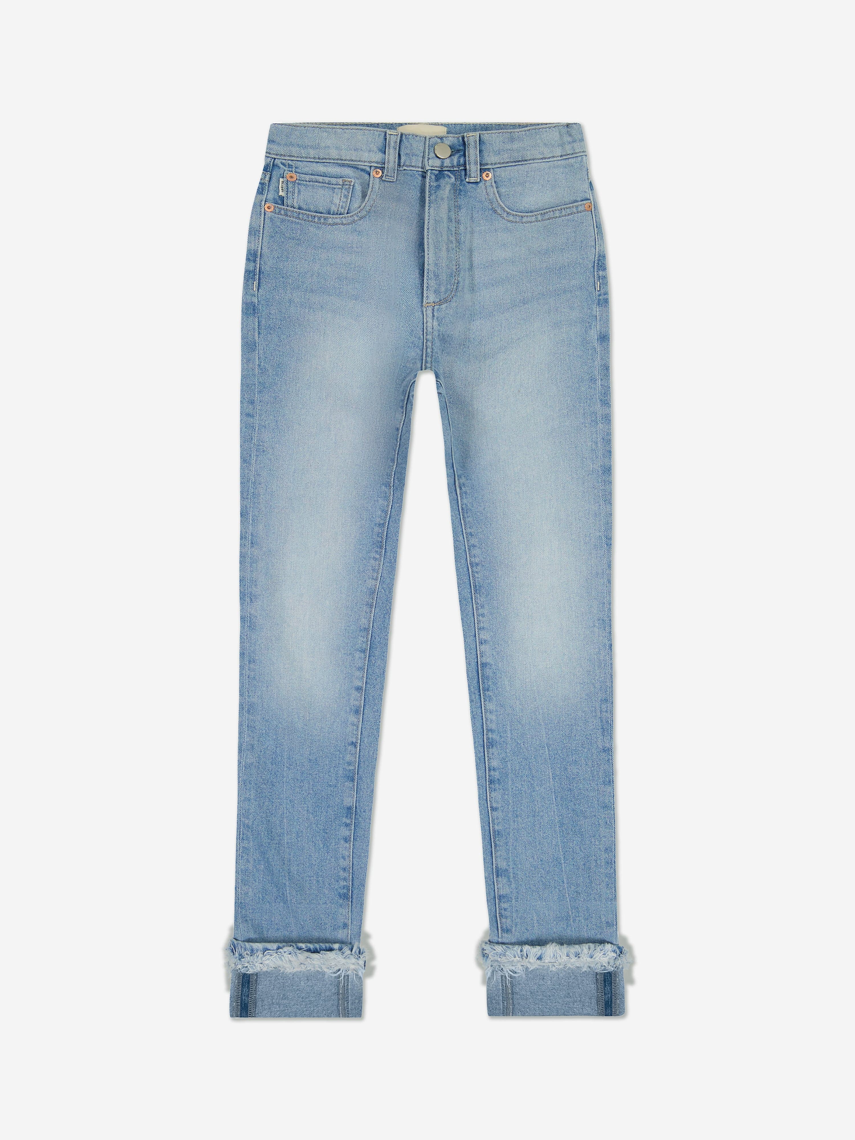 DL1961 Girls Emie Straight High Rise Jeans in Blue Discount Amazon