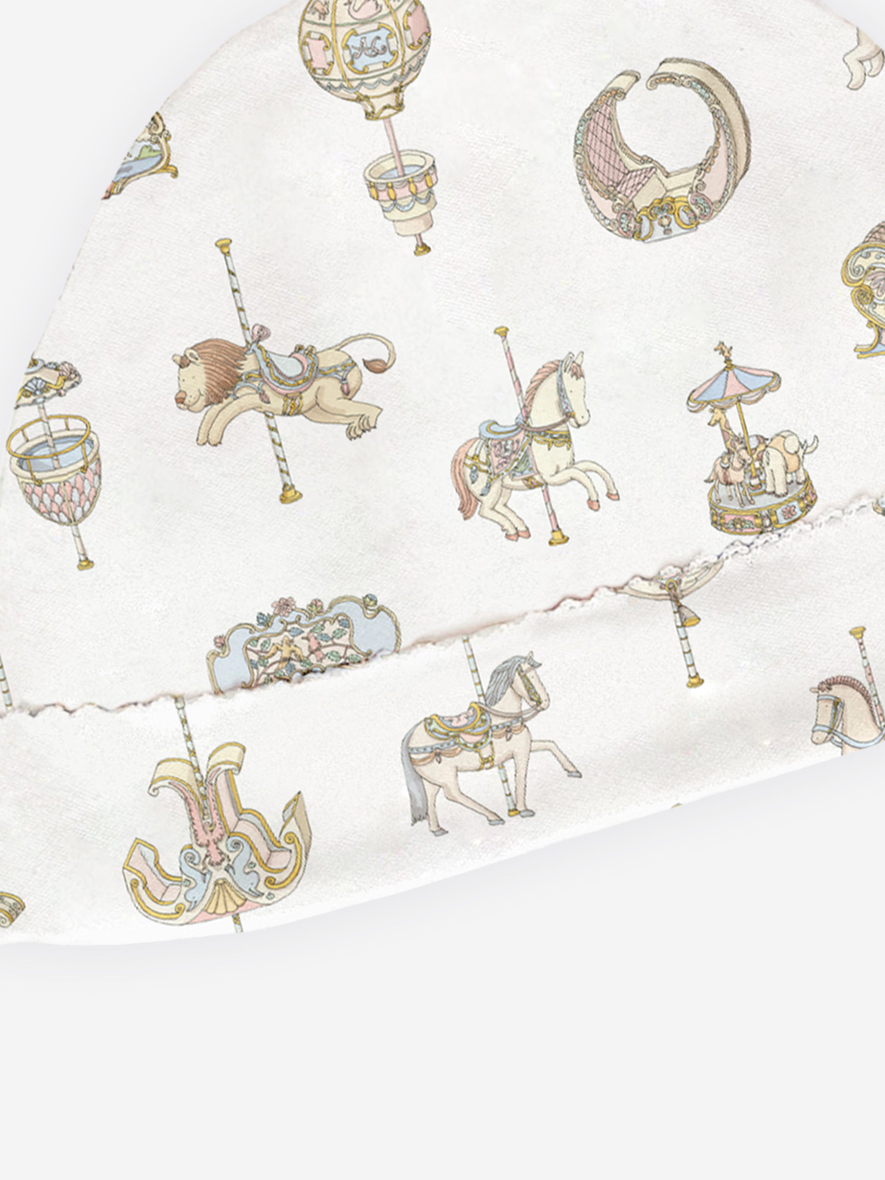 Atelier Choux Baby Carousel Hat in White Online Online Free Shipping