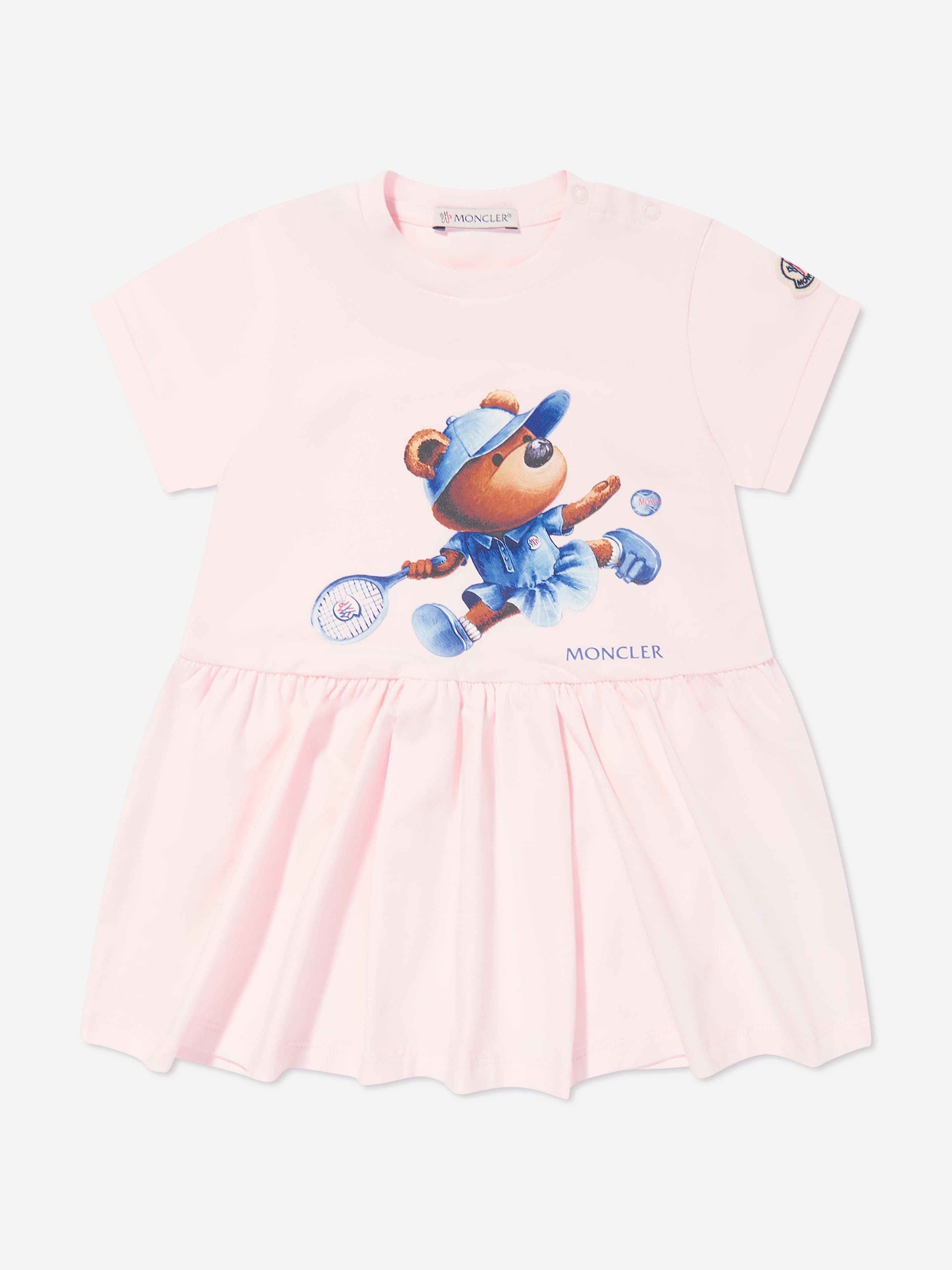Moncler Enfant Baby Girls Tennis Bear Dress in Pink Buy Cheap Big Sale