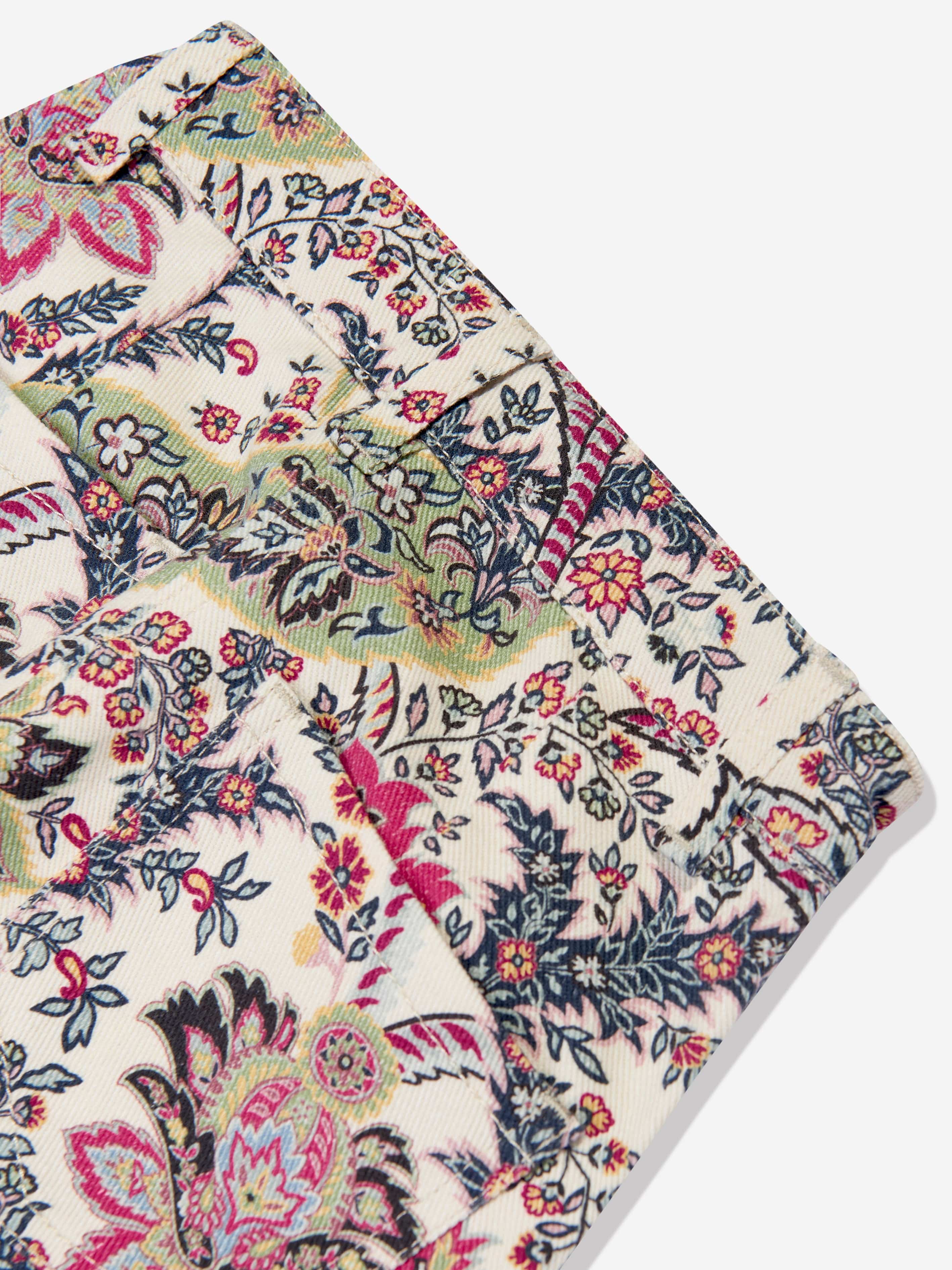 Etro Girls Paisley Print Trousers in Ivory Outlet Amazing Pice