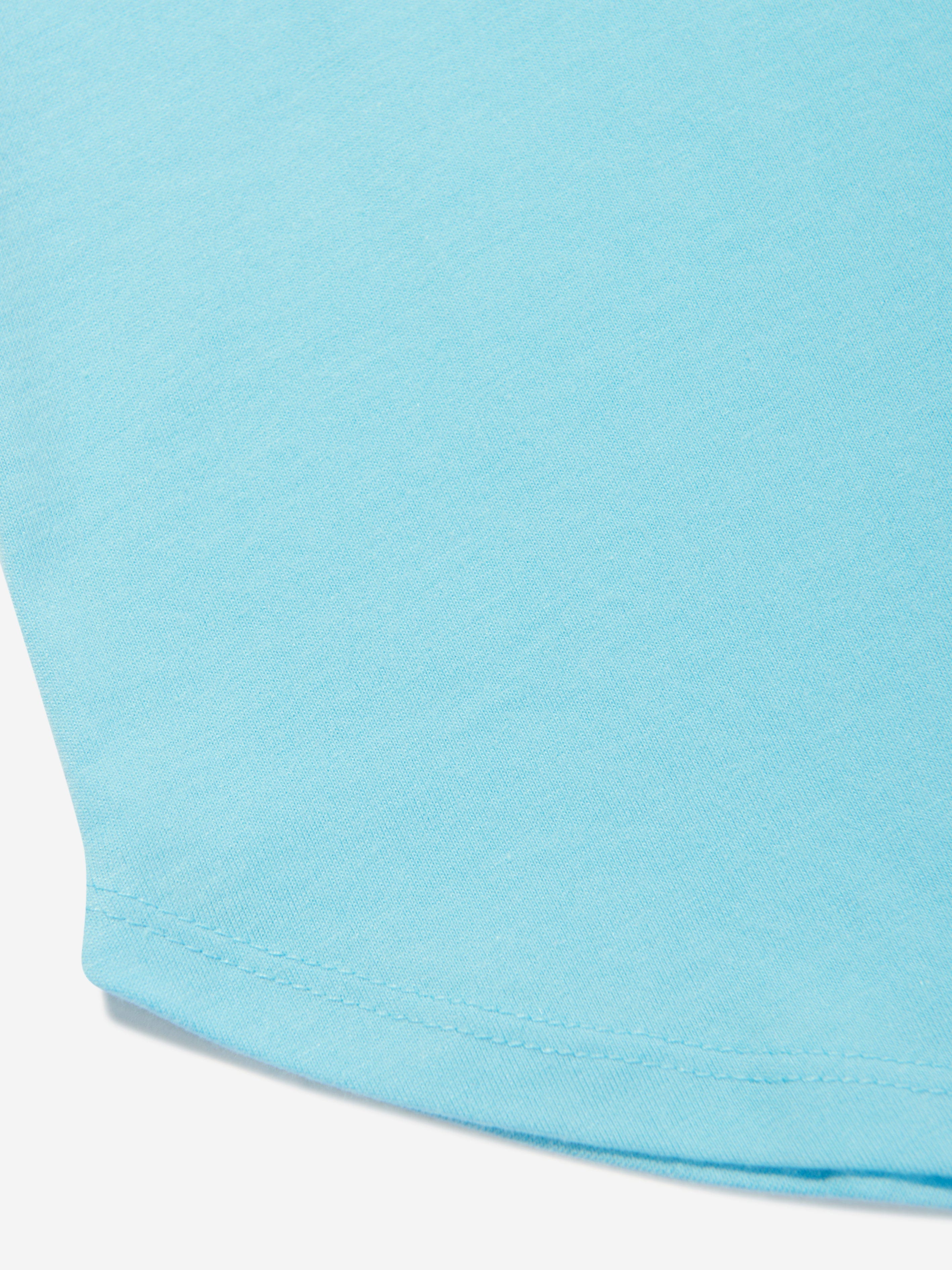 Nike Girls Printed Club T-Shirt in Blue High Quality Cheap Pice
