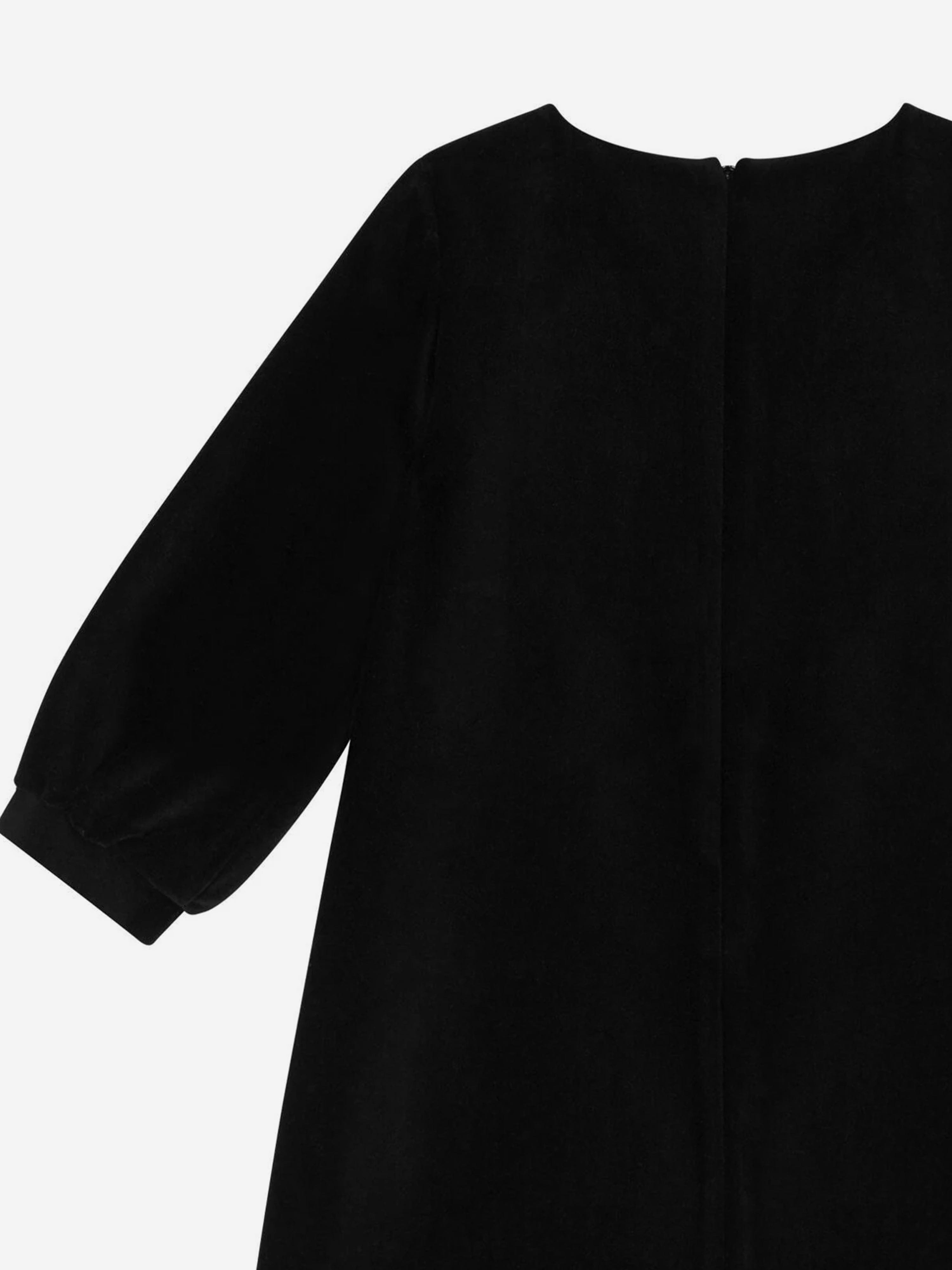 Moschino Girls Logo Hearts Dress in Black For Sale For Sale