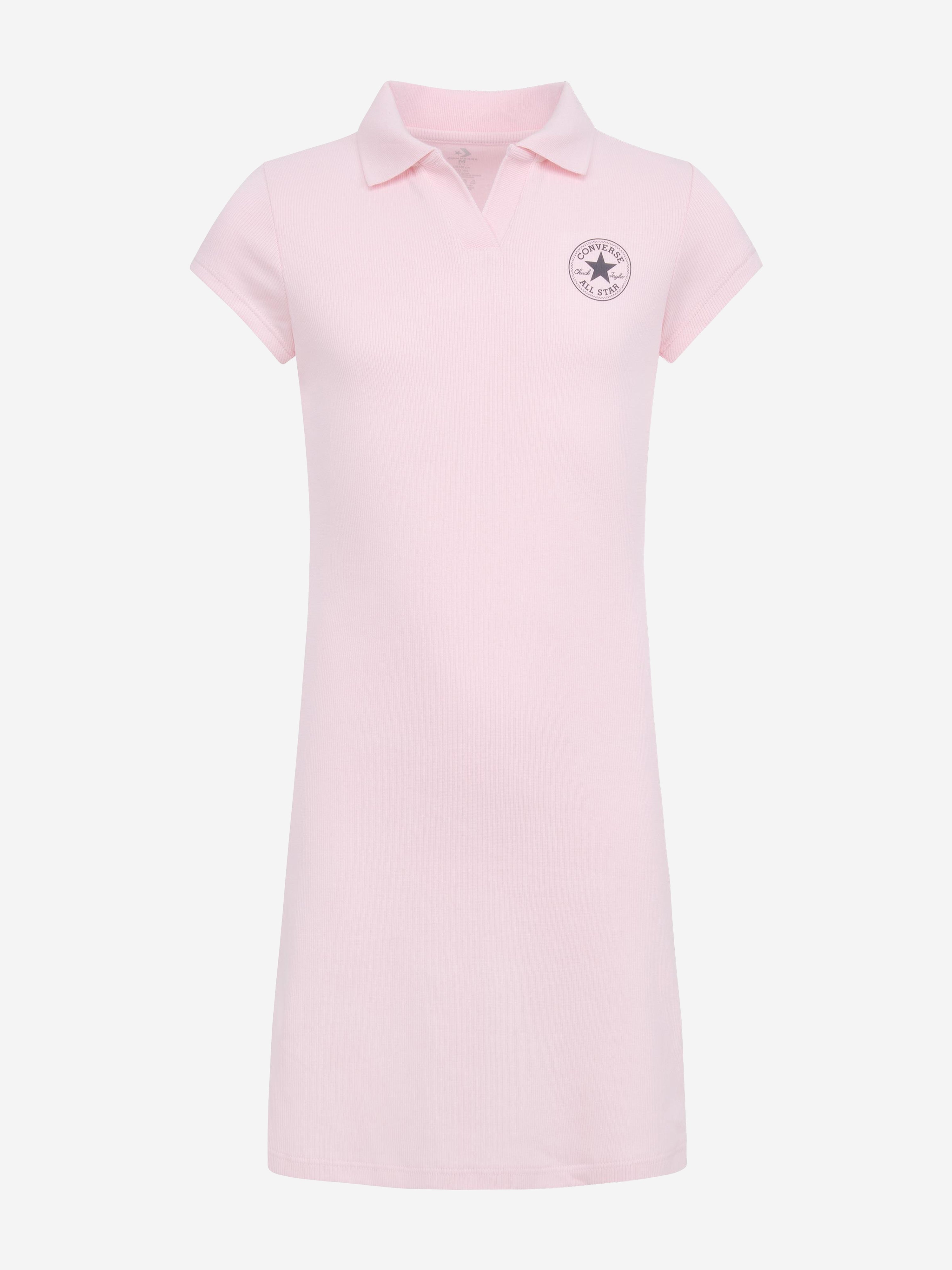 Converse Girls Polo CTP Fitted Dress in Pink Clearance Newest