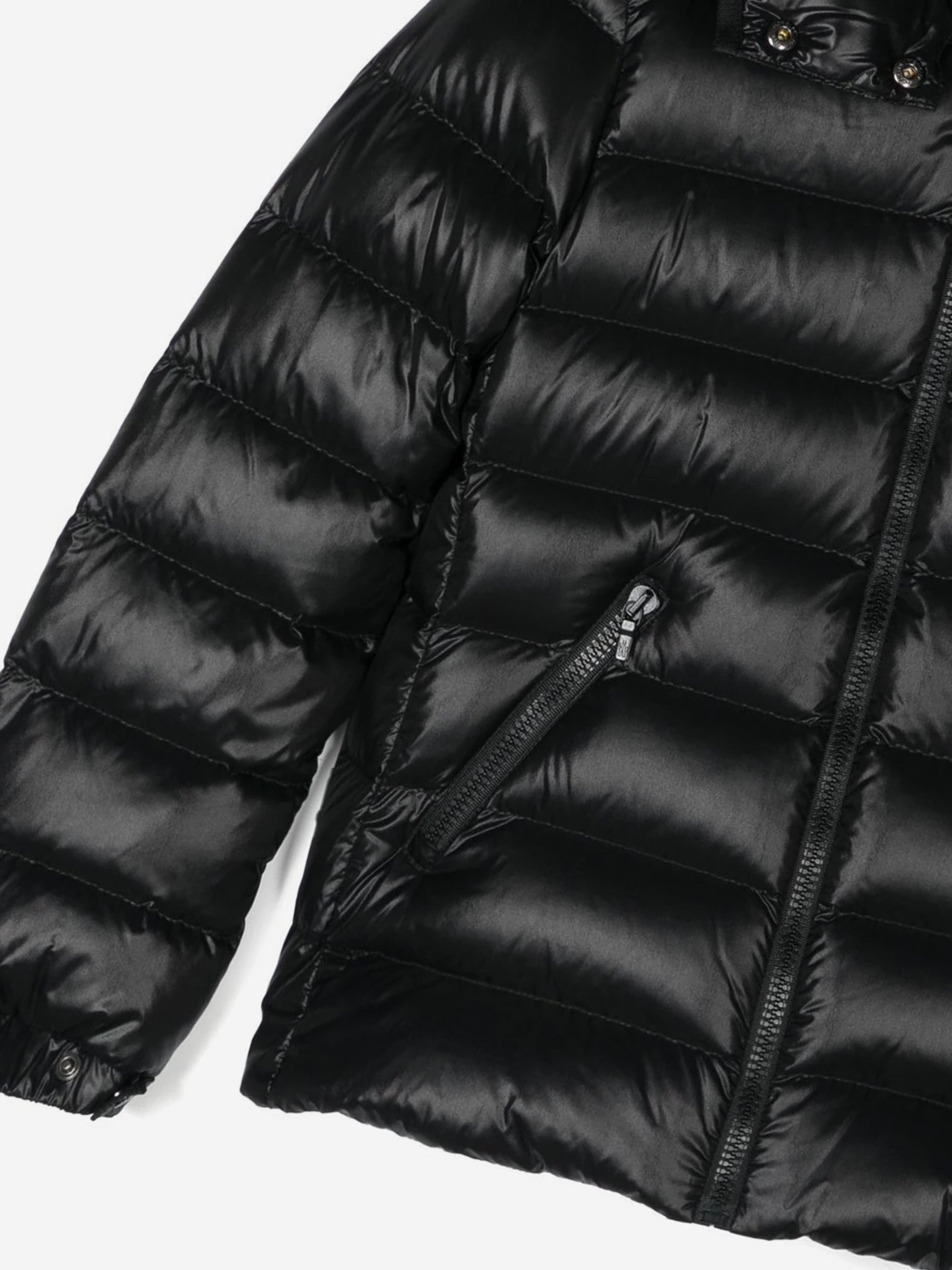 Moncler Enfant Girls Down Padded Bady Jacket in Black Buy Cheap Official Site