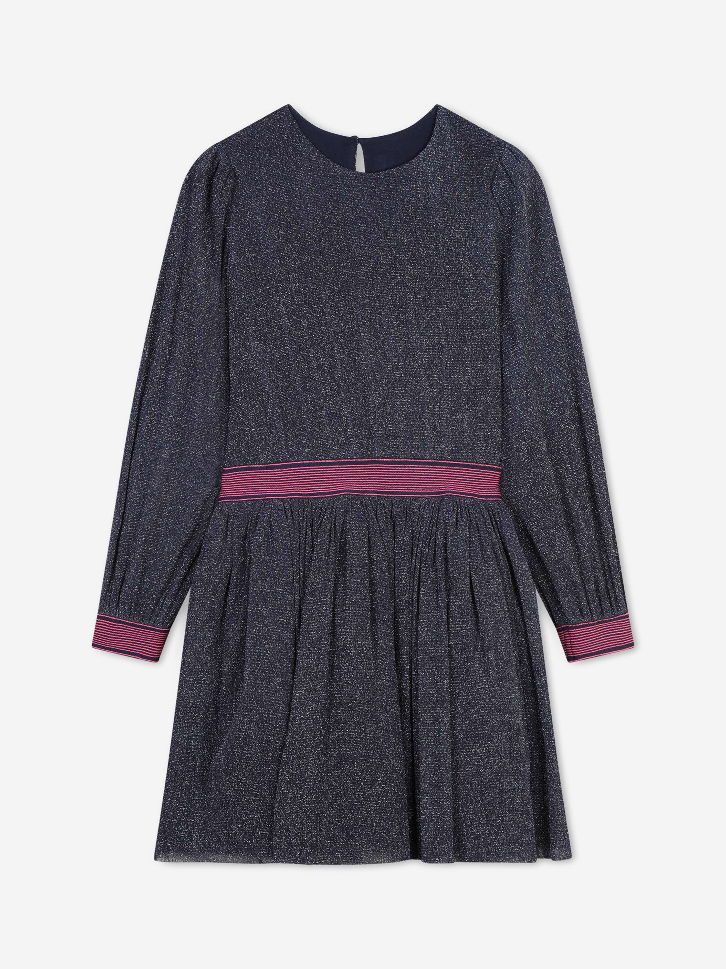 Billieblush Girls Glitter Mesh Dress in Navy Best Place