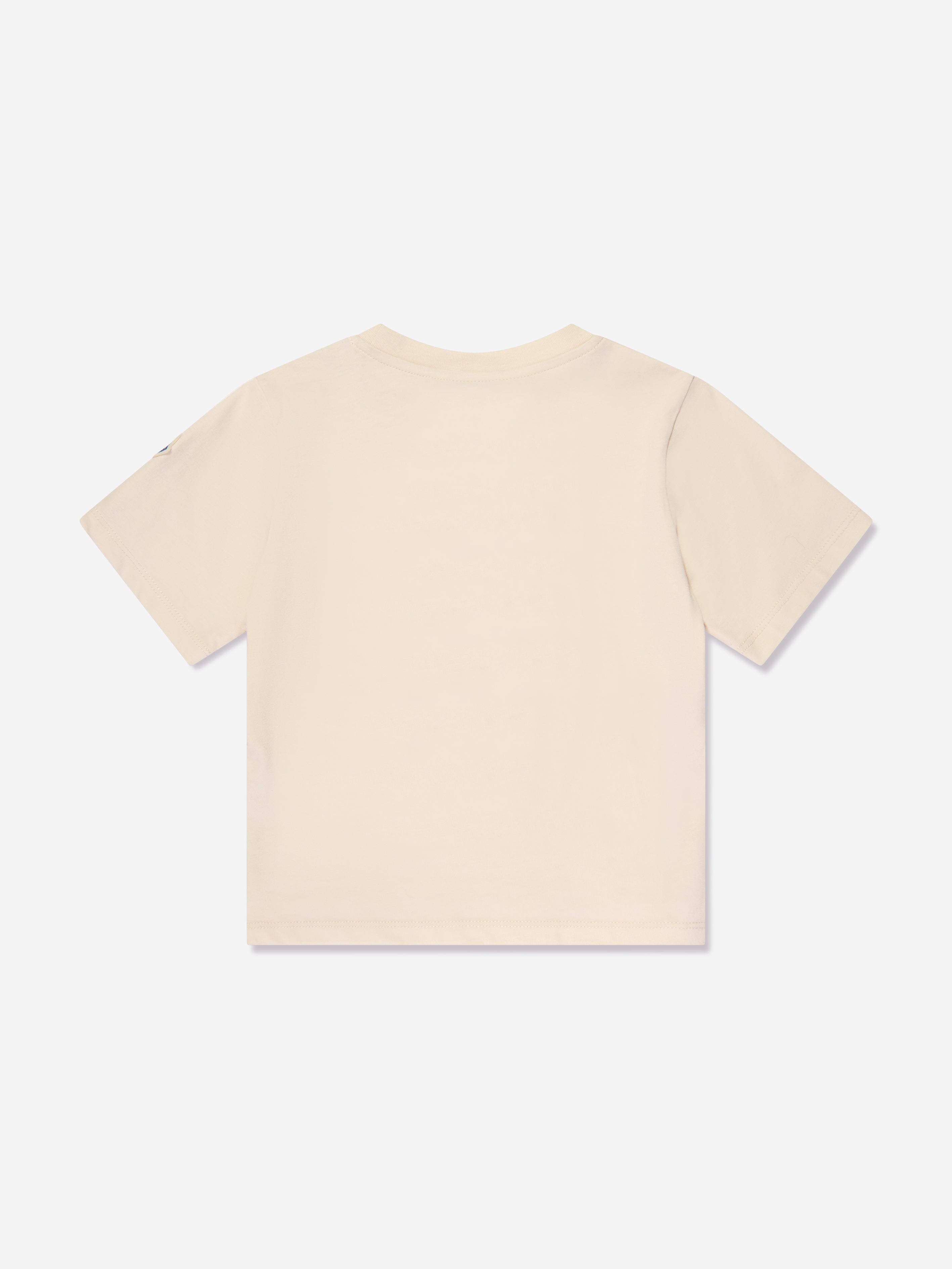 Moncler Enfant Girls Palm Trees Logo T-Shirt in Ivory Free Shipping Cheap