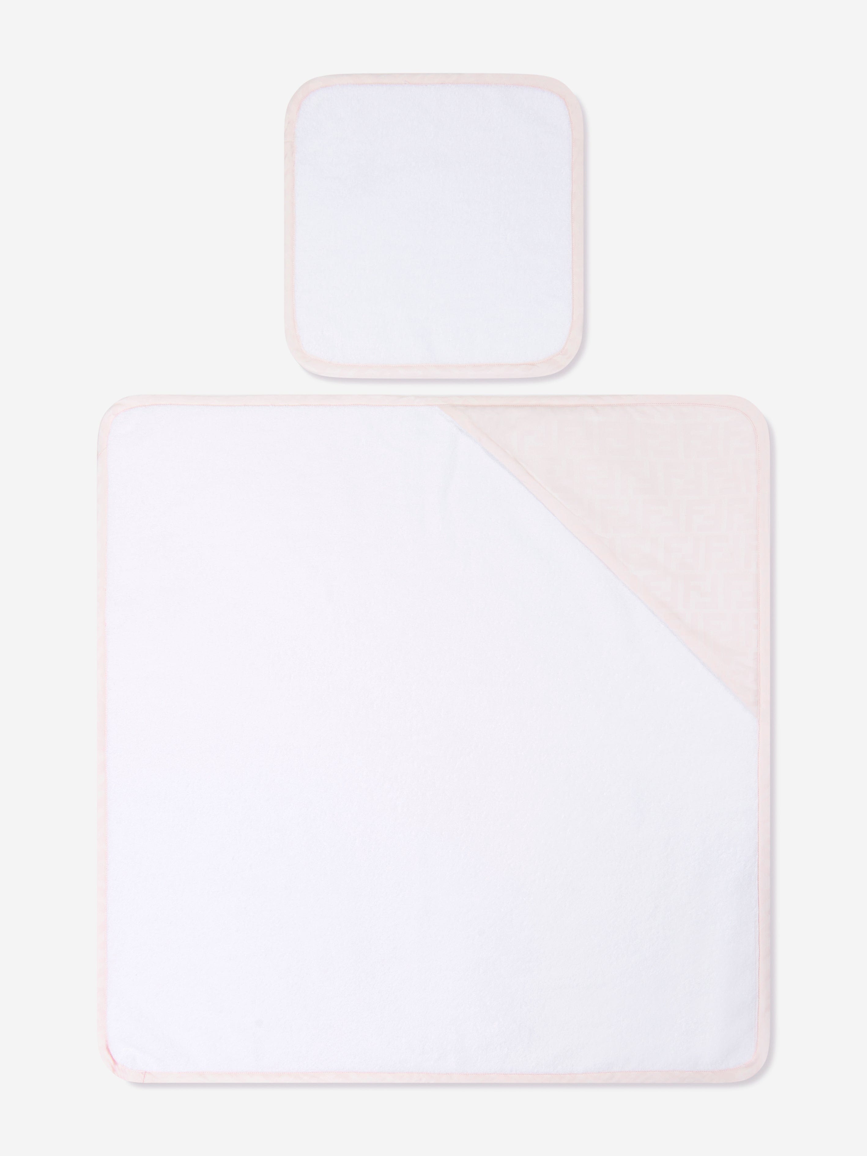 Fendi Baby Girls Hooded Towel Set in Pink From China