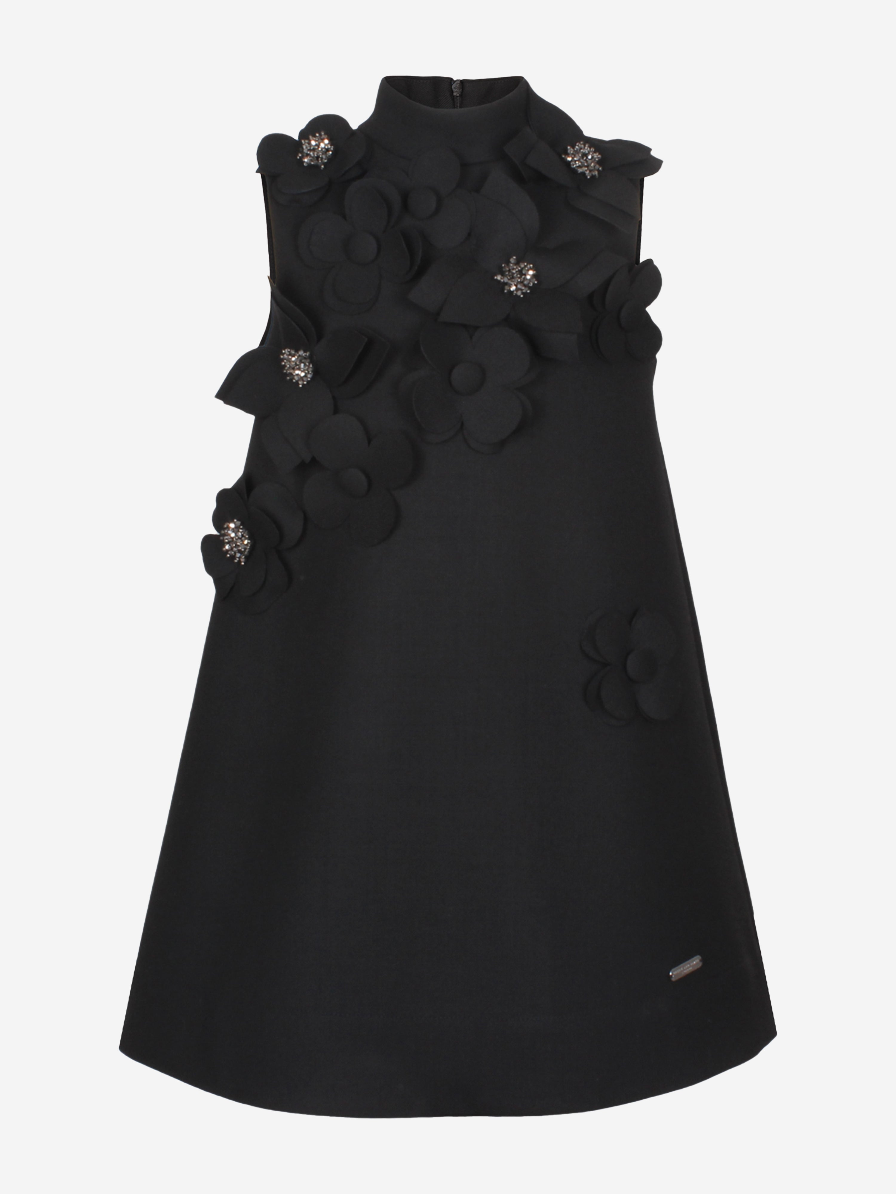 Jessie And James Girls Willow Flower Dress in Black Outlet For You