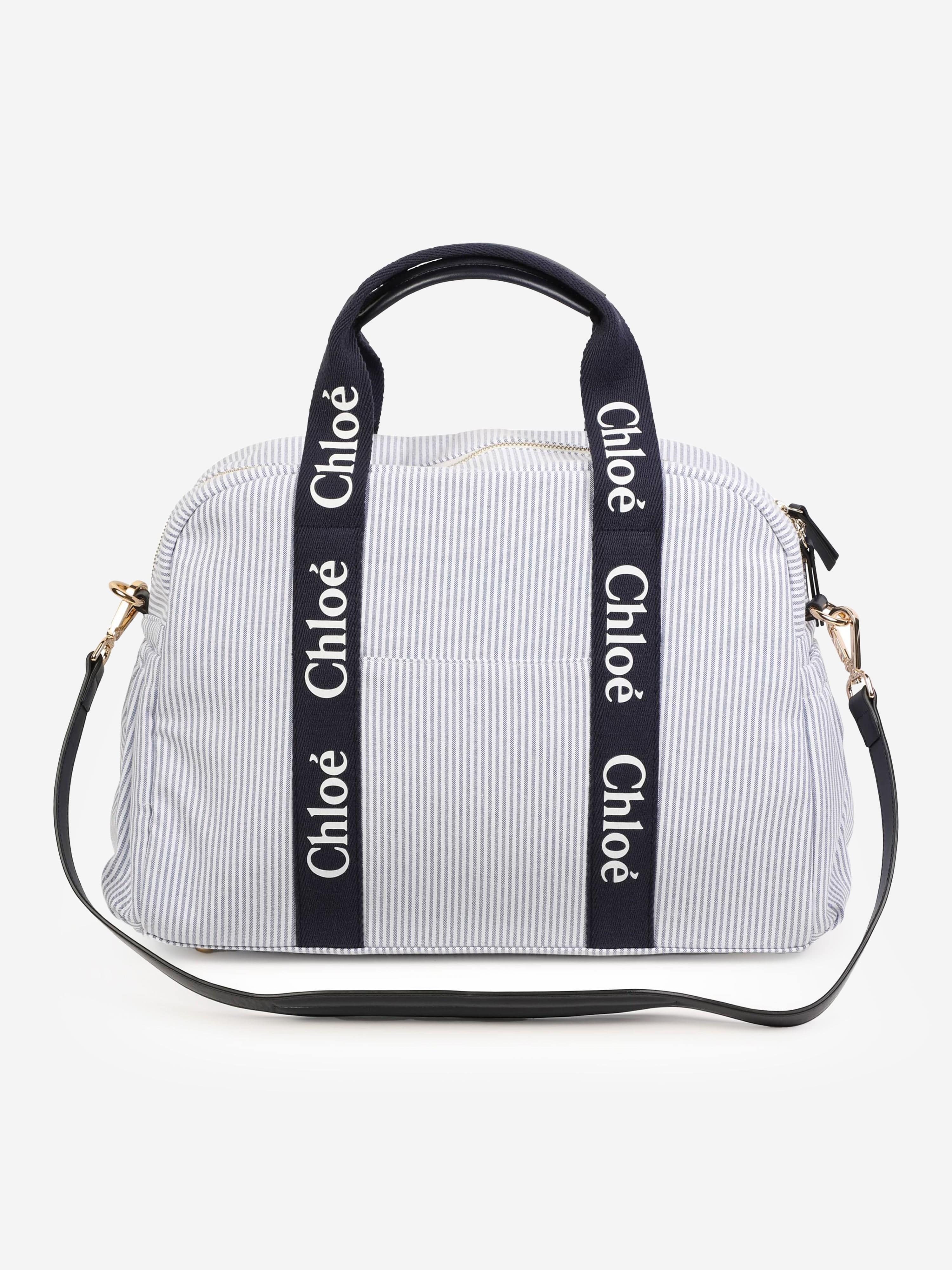 Chlo¨¦ Baby Striped Changing Bag in Navy (41cm) Limited Edition Online