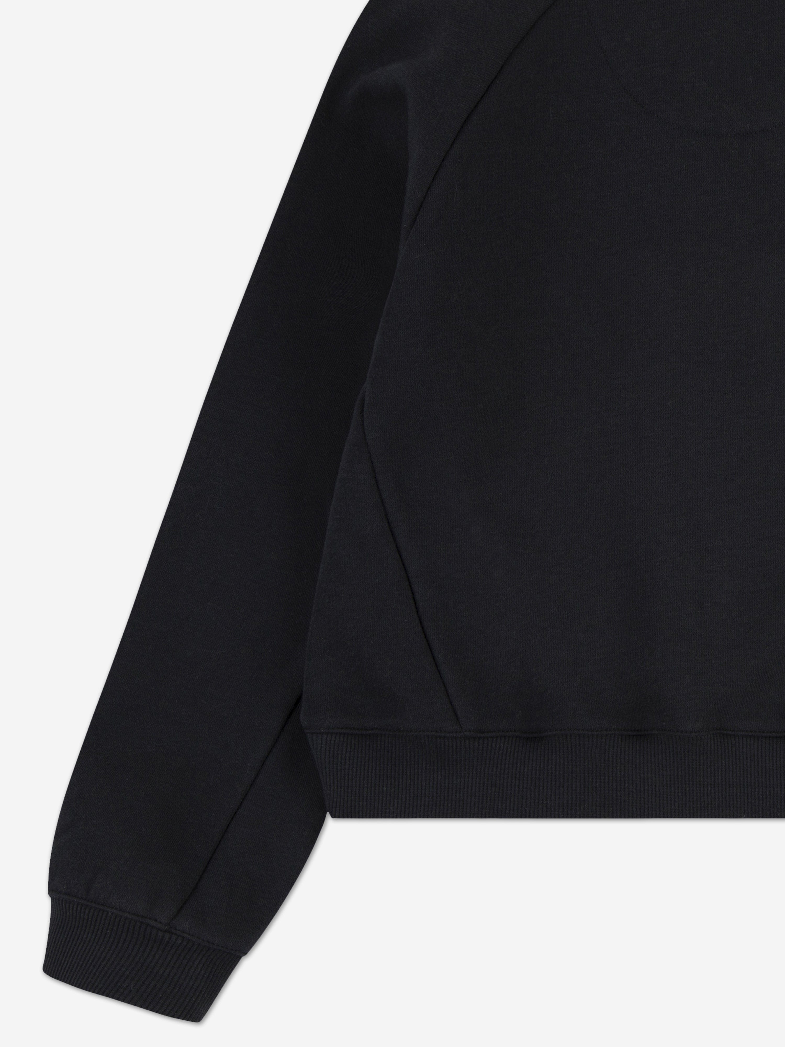 Girls Mixed Textures Sweatshirt in Black Sale Original