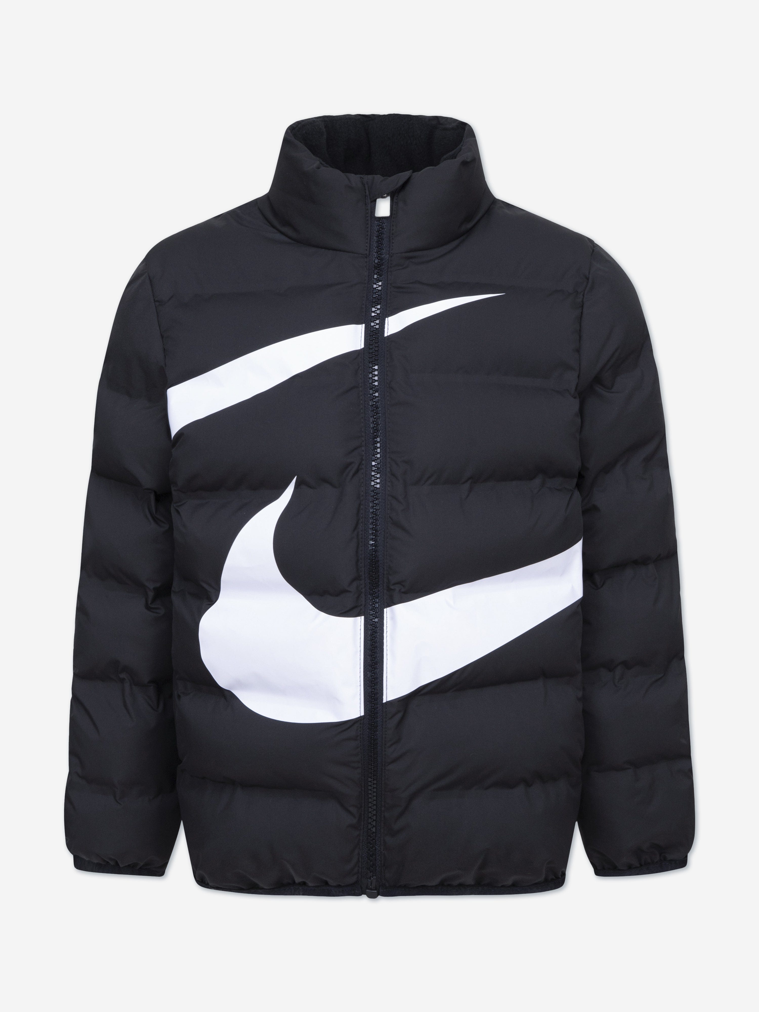 Nike Kids Wrap Swoosh Debossed Quilt Jacket in Black Free Shipping Pick A Best