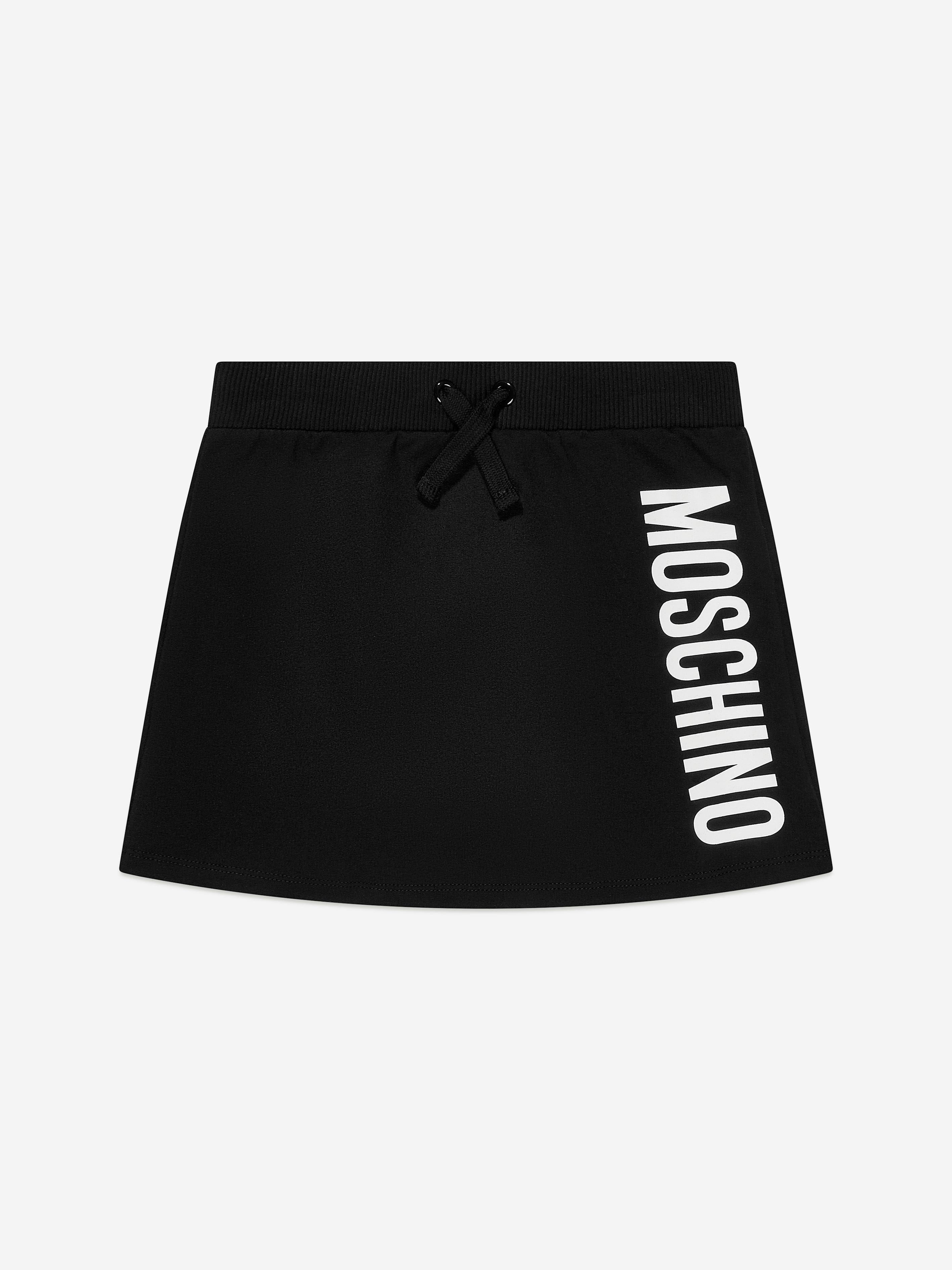 Moschino Girls Jersey Logo Skirt in Black Cheap Sale Sale