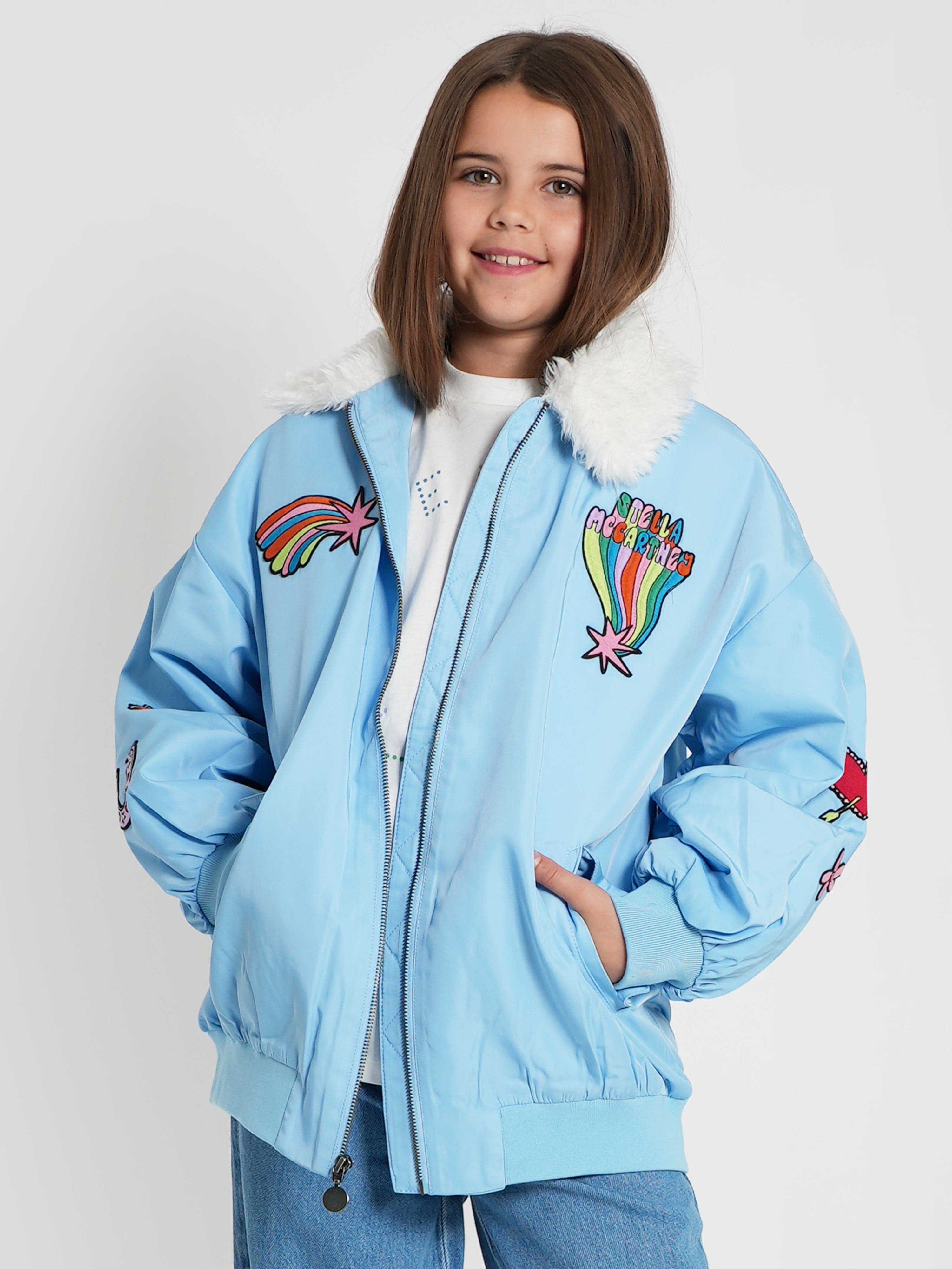 Stella McCartney Girls Zip Up Jacket in Blue Cheap Best Store To Get