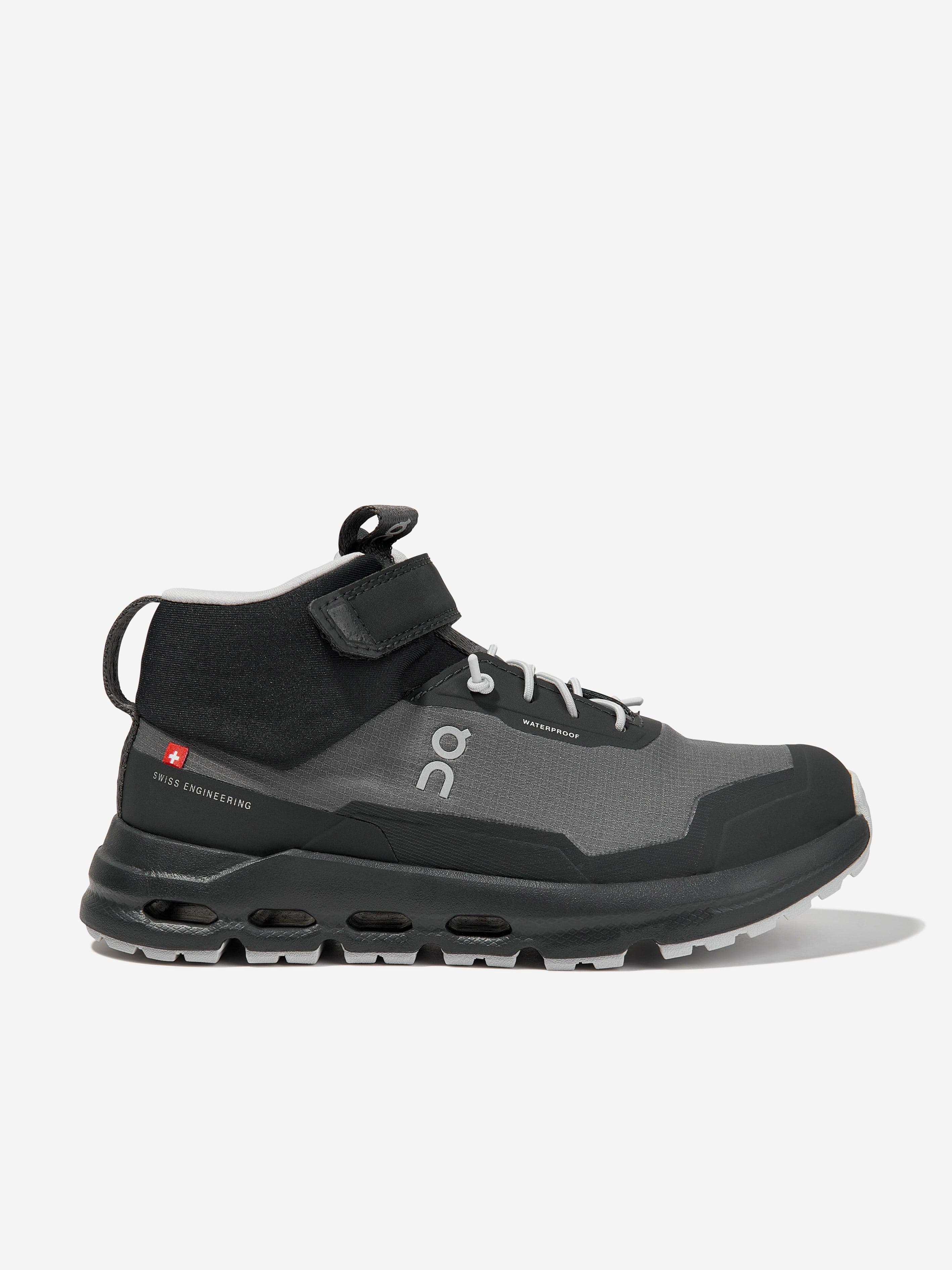 On Running Kids Cloudhero Mid Waterproof Trainers in Grey Outlet Store For Sale