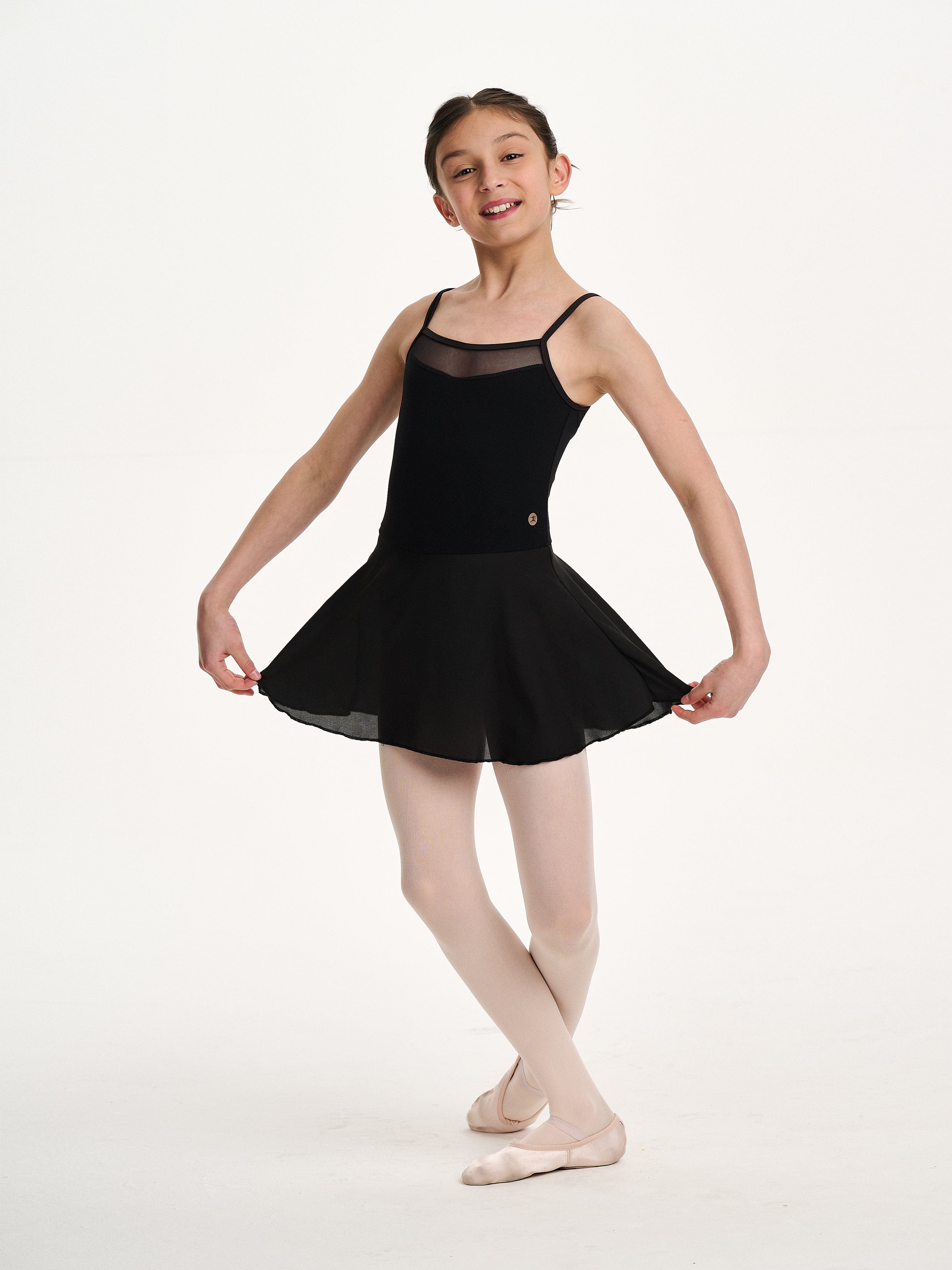 Danskin Girls Plie Leotard With Skirt in Black Sale Tumblr